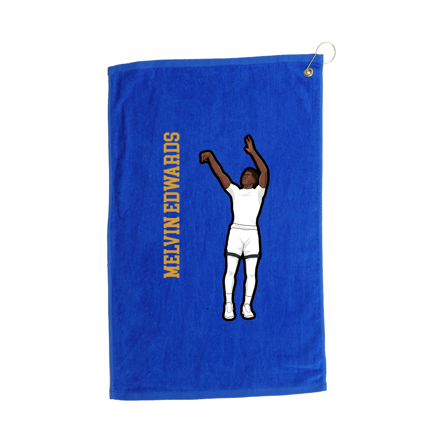 Golf Towel — Name Vertical in Royal
