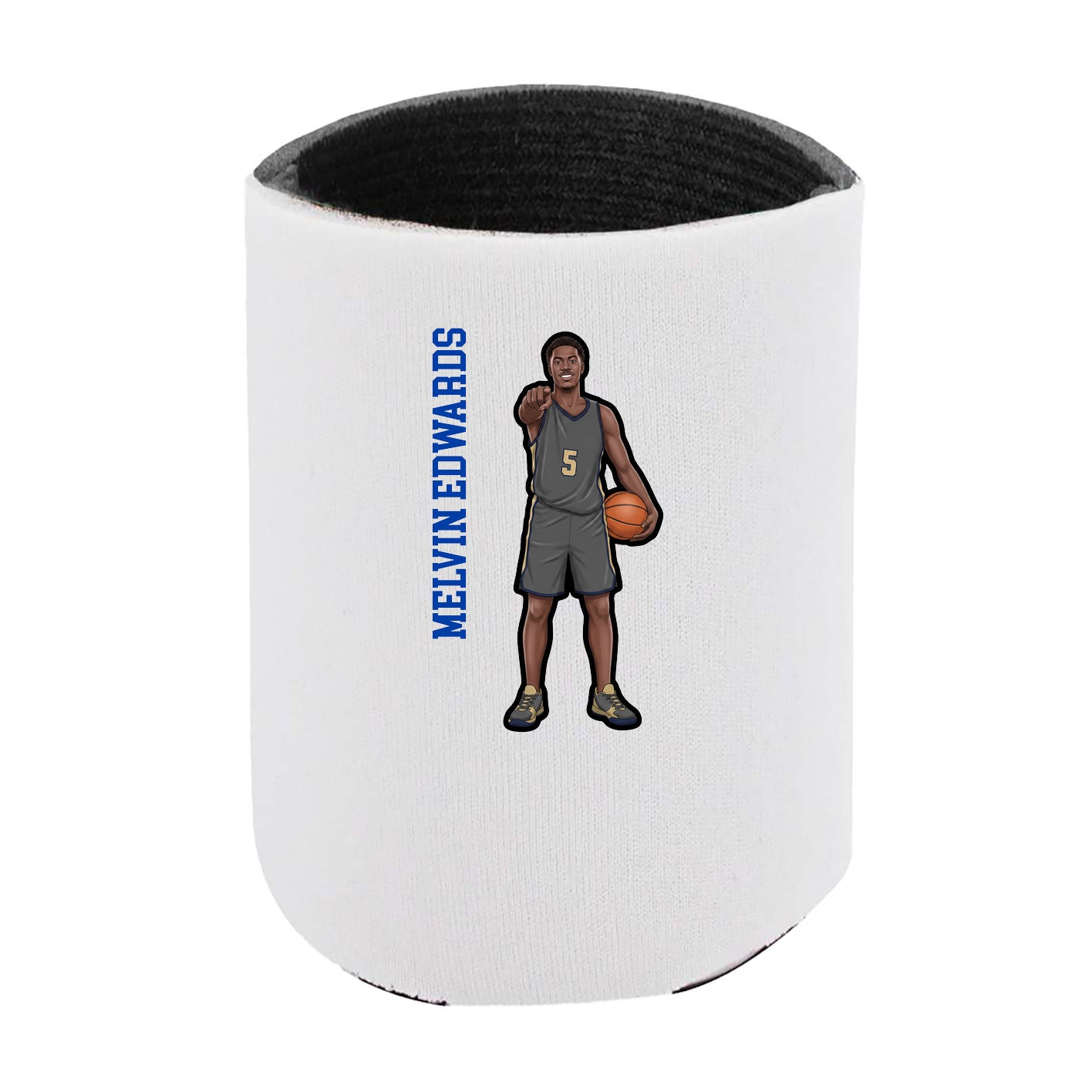 Can Holder — Name Vertical in White