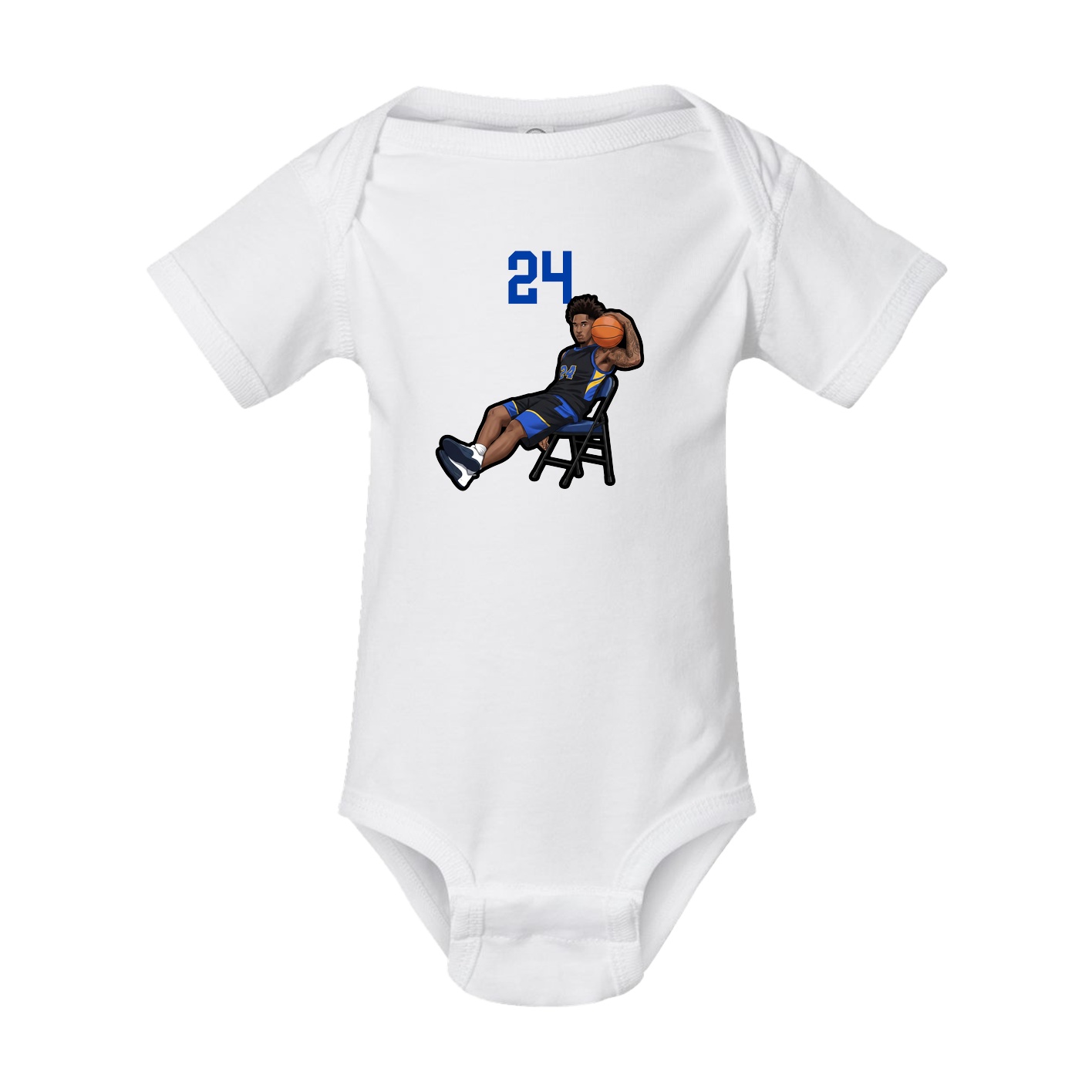 Baby Onesie — Number Top in White