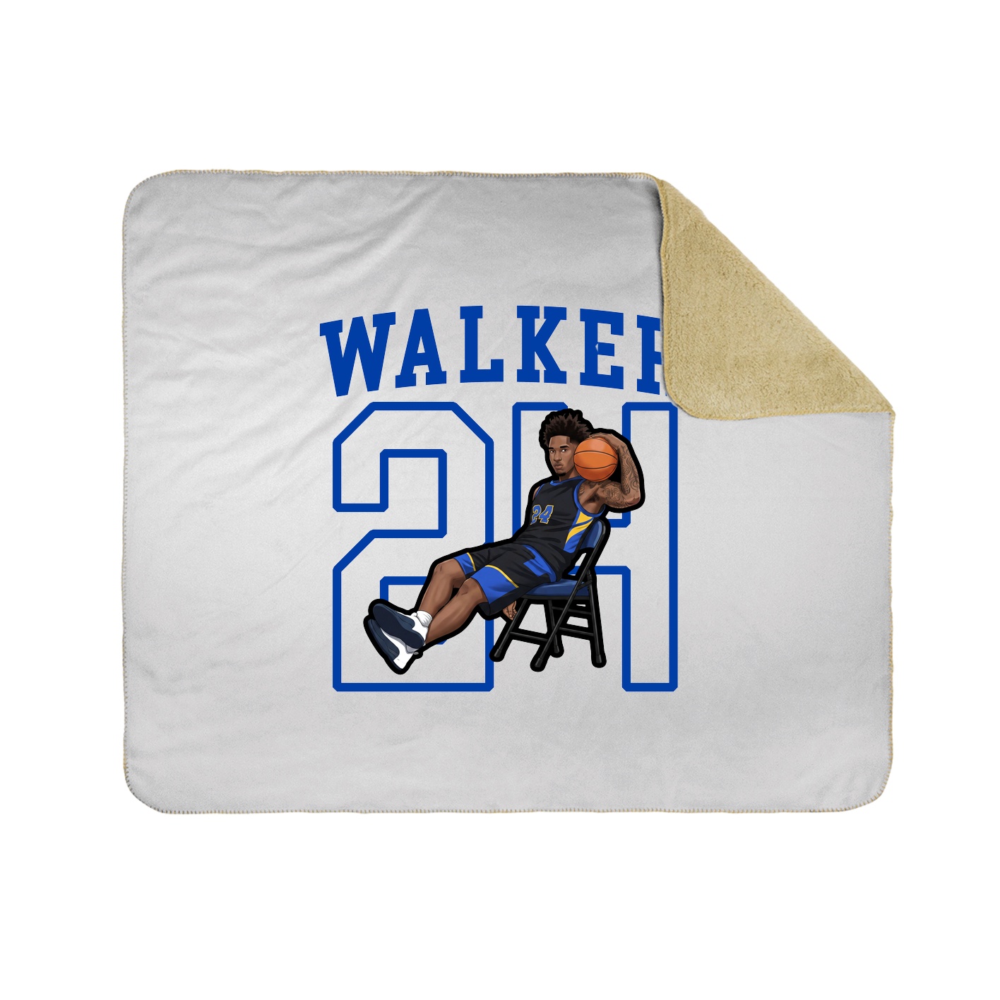 Throw Blanket — Shirsey in White