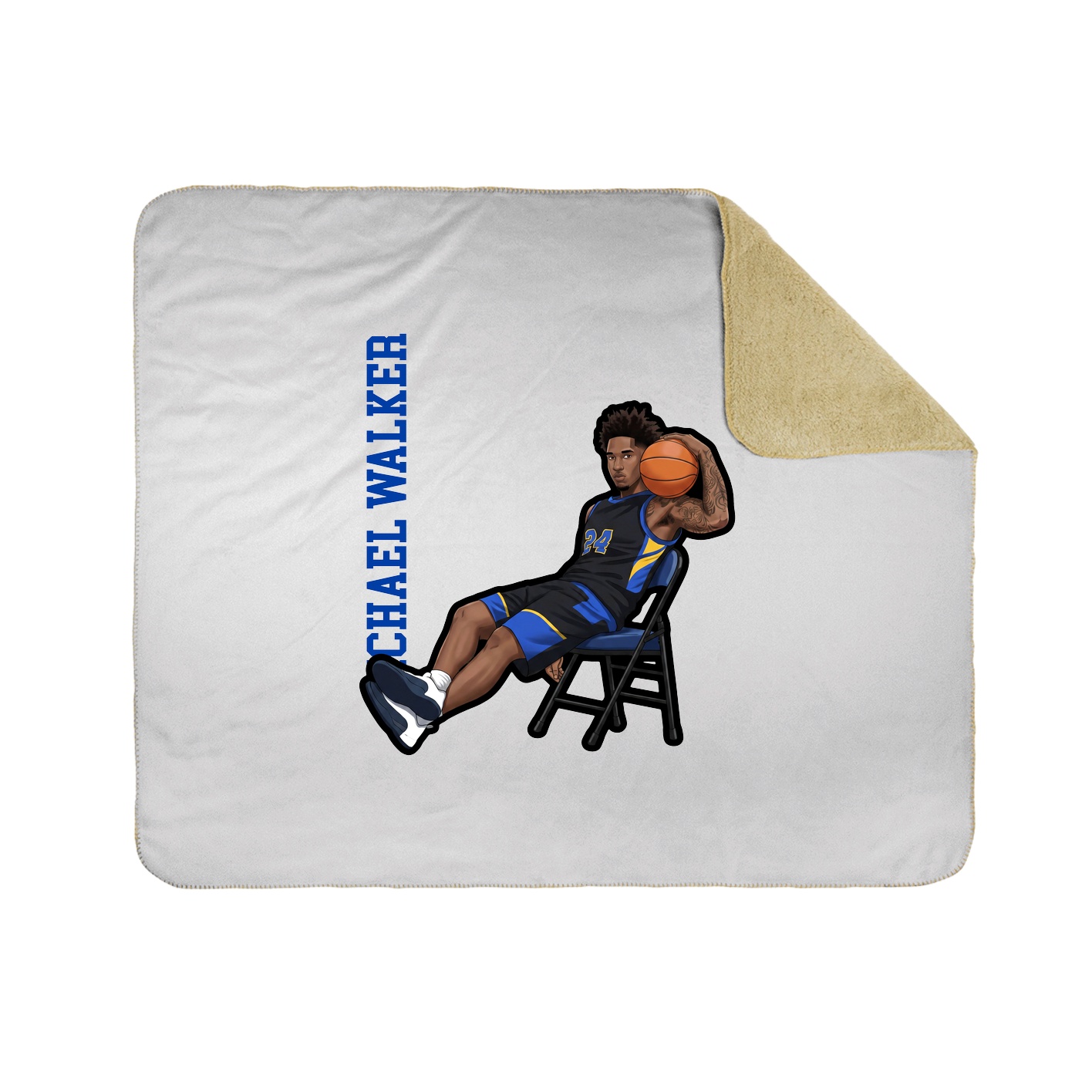 50x60 Sherpa Lined Throw Blanket