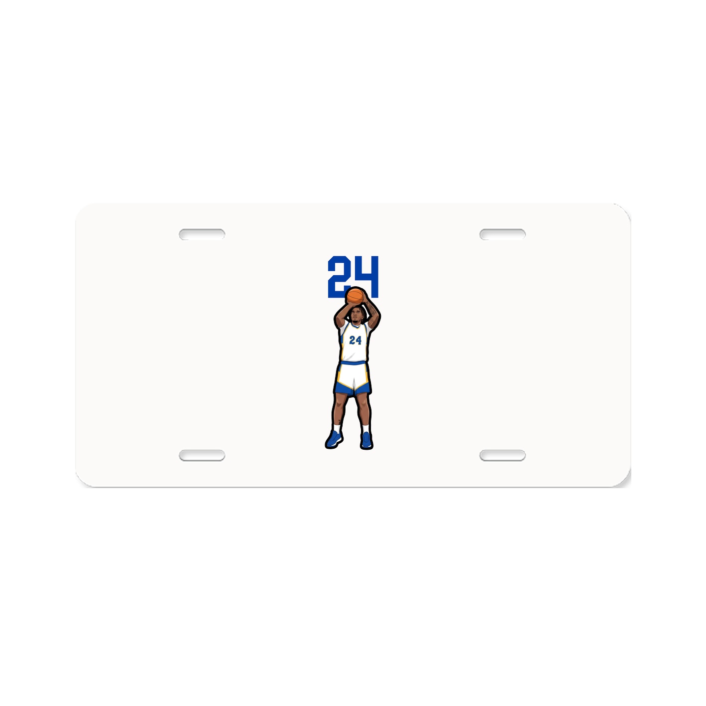 License Plate — Number Top in Classic