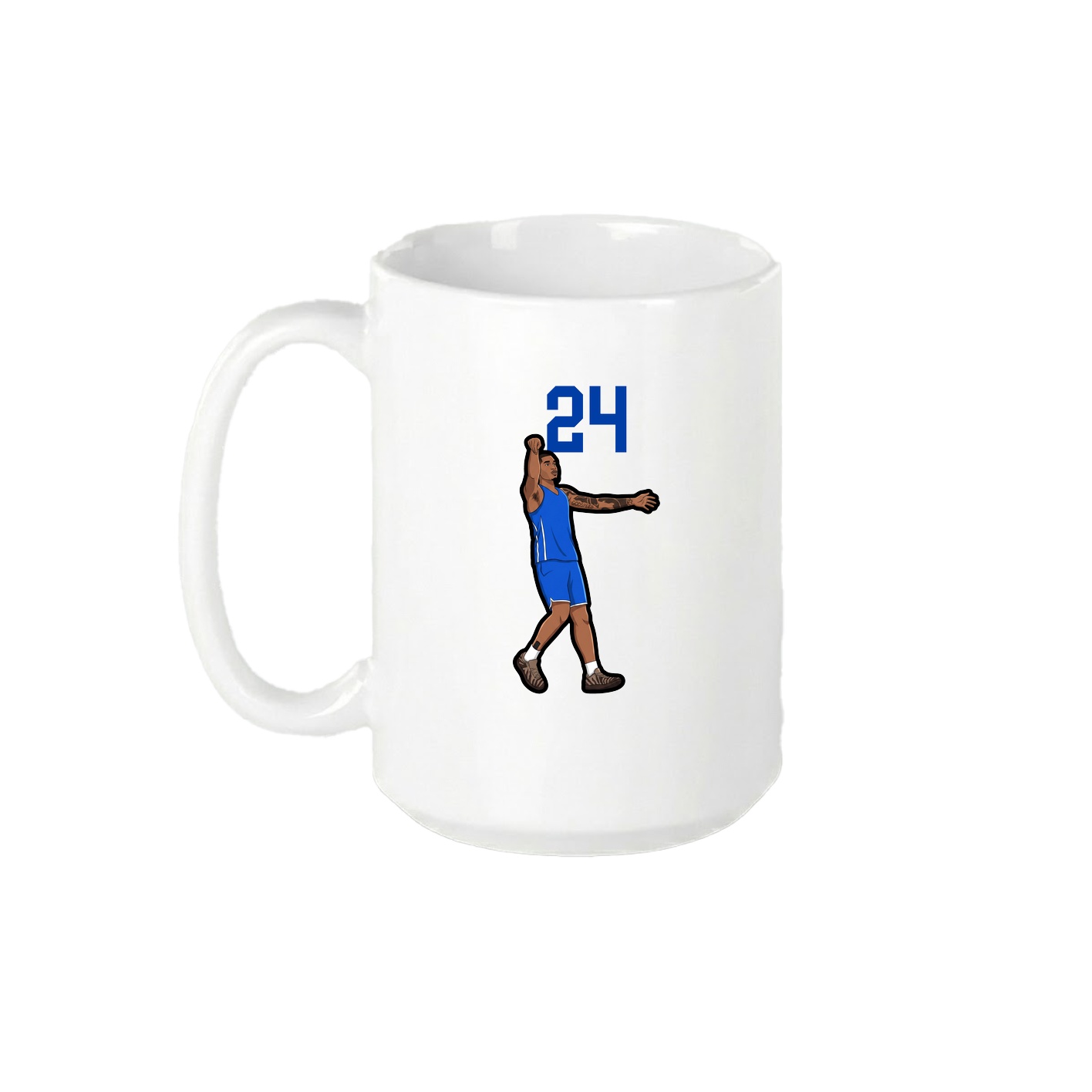 15oz Coffee Mug — Number Top in White