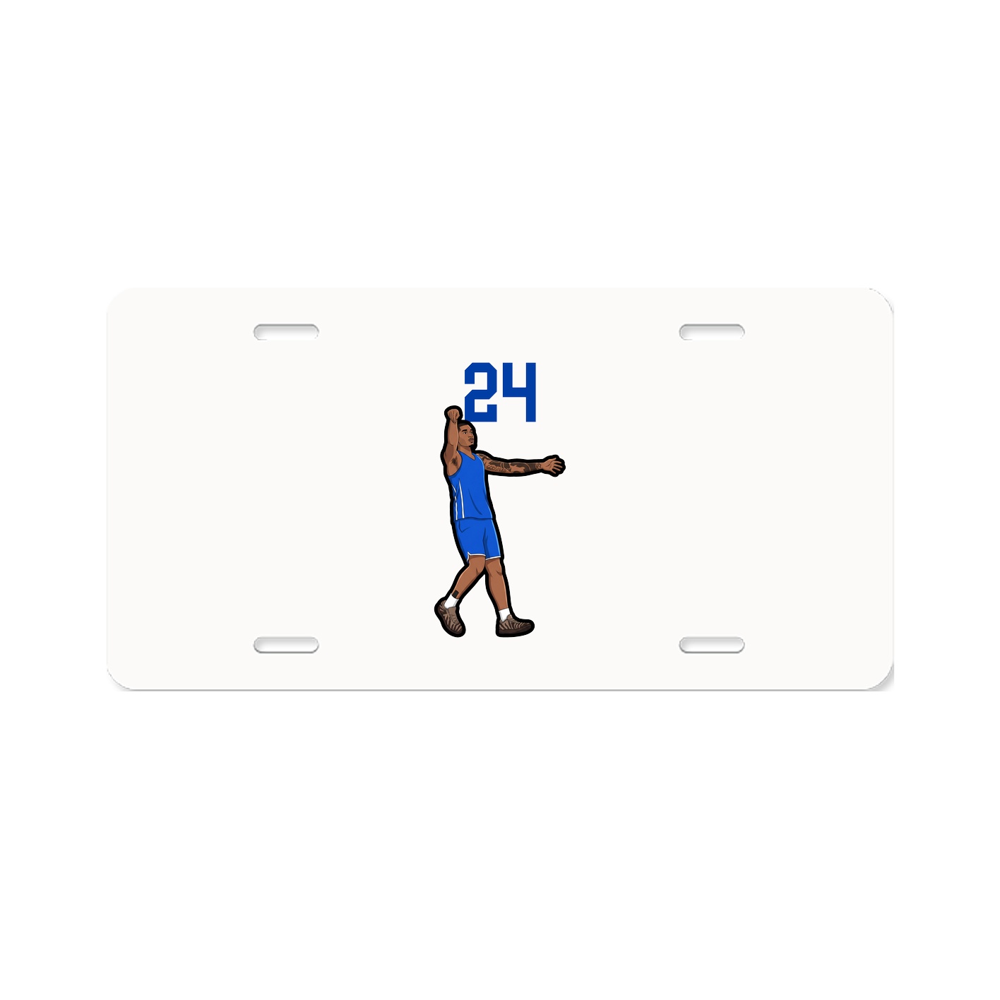 License Plate — Number Top in Classic