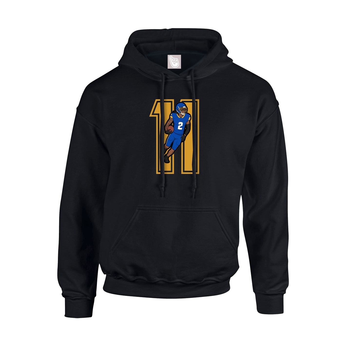 Hoodie — Number in Black