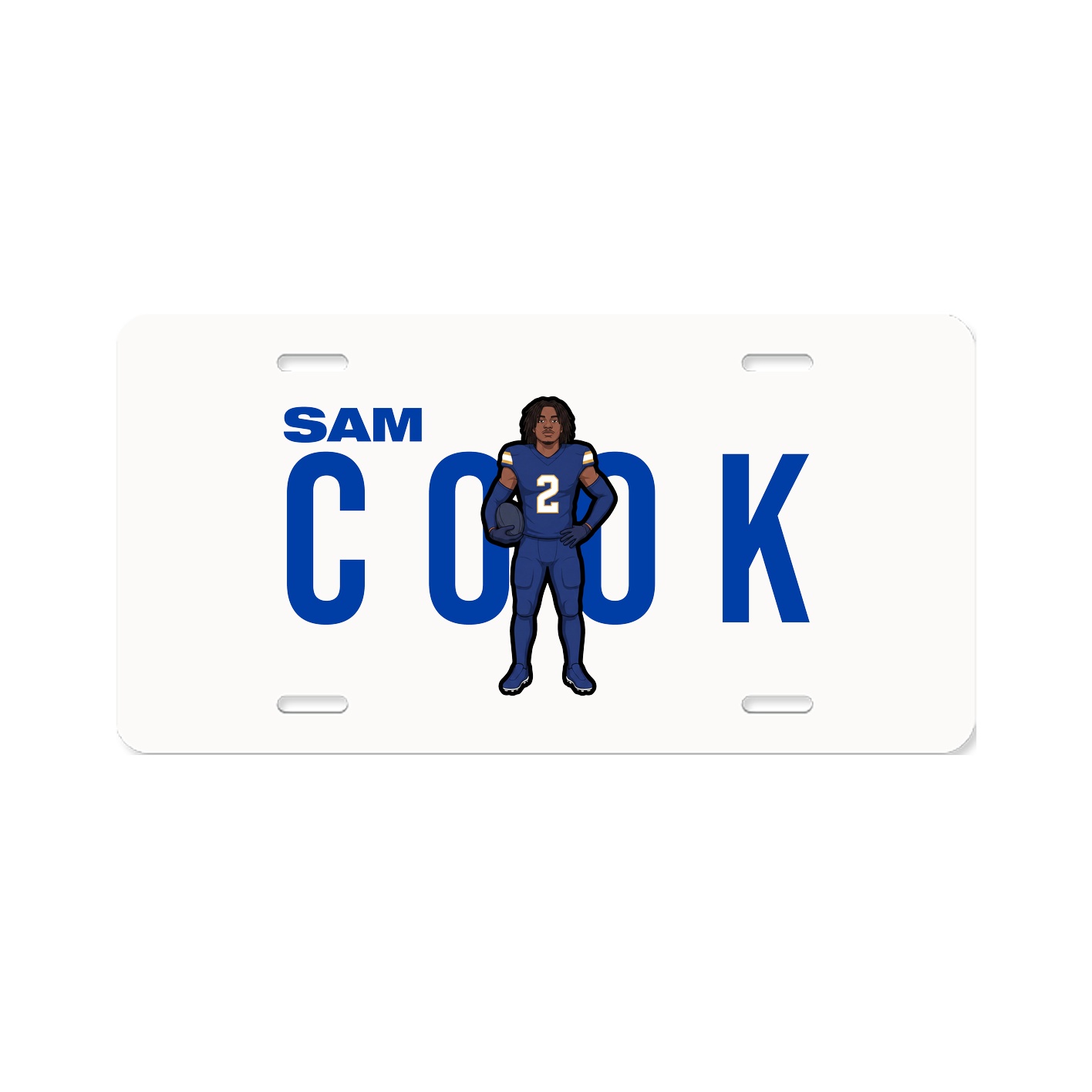 License Plate — Player Name in Classic