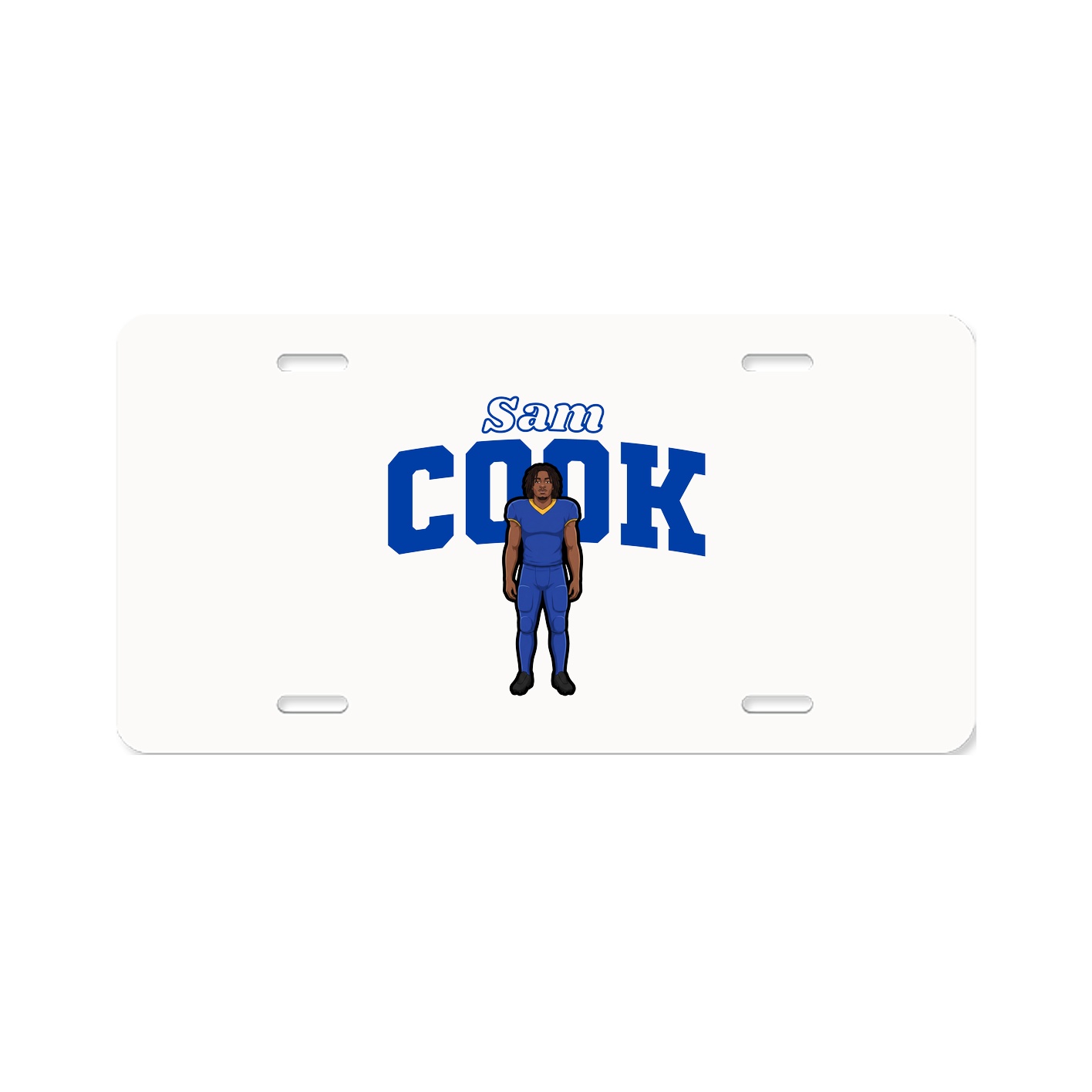 License Plate — Name Arch in Classic