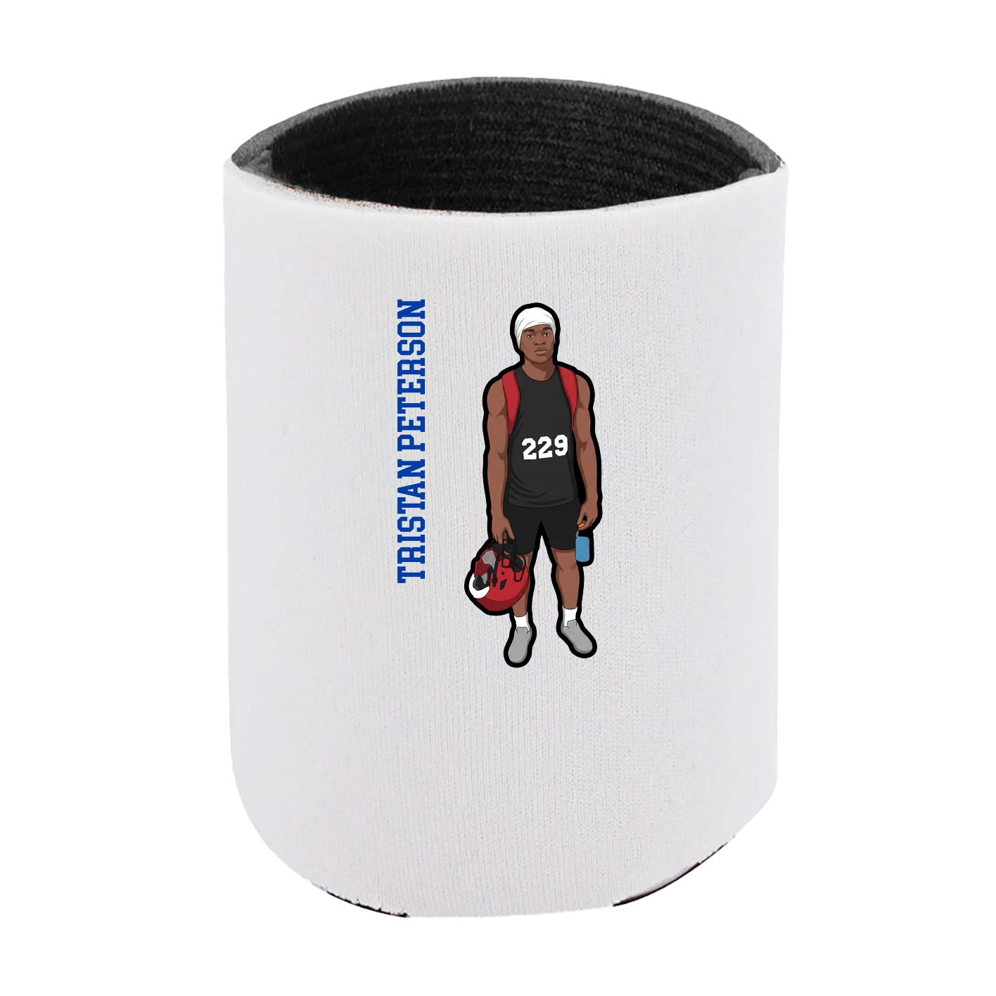 Can Holder — Name Vertical in White