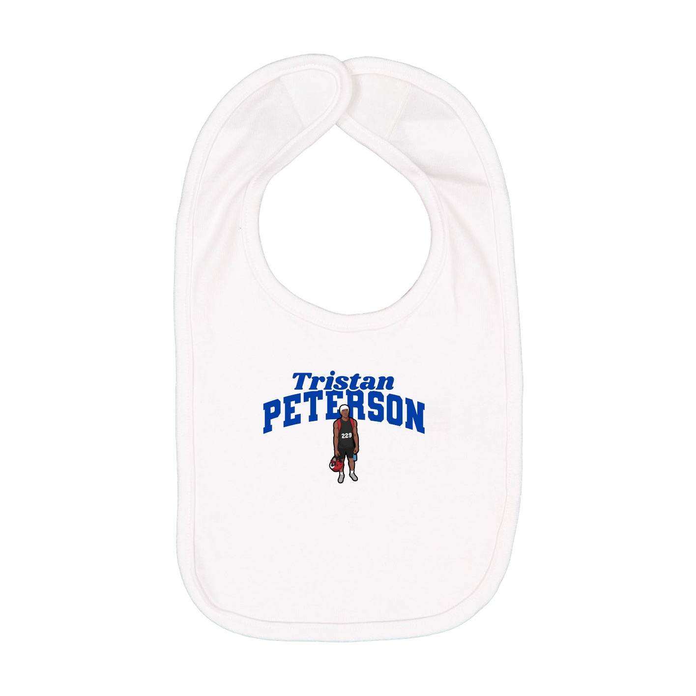 Infant Bib — Signature Arch in White