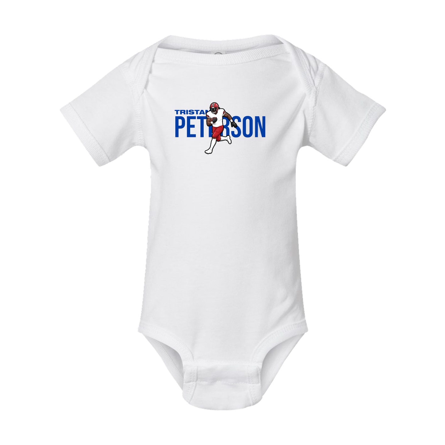 Baby Onesie — Player Name in White