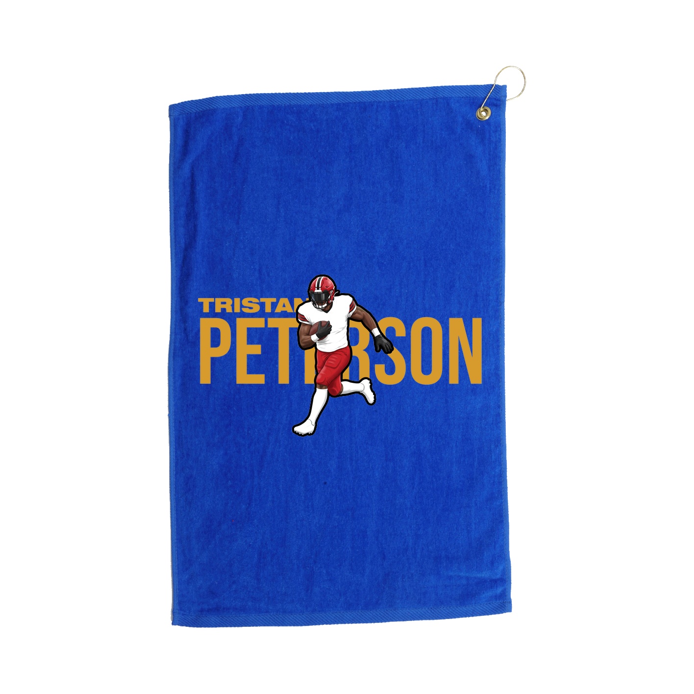 Golf Towel — Player Name in Royal