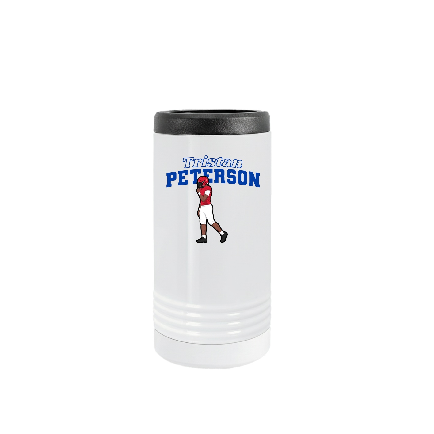 Slim Beverage Holder — Name Arch in White