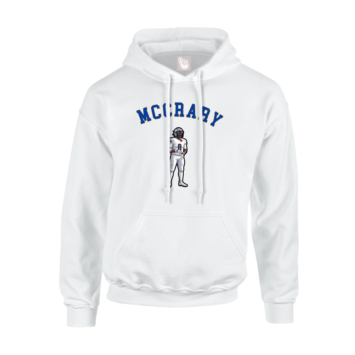 Youth Hoodie — Shirsey Arch in White