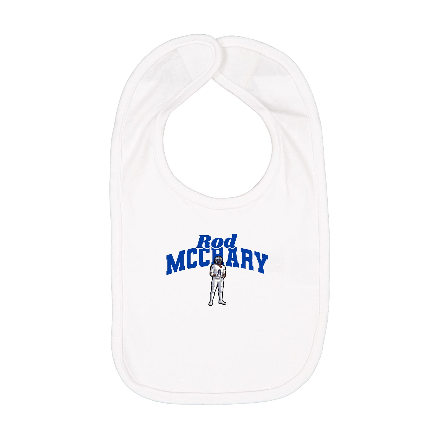 Infant Bib — Signature Arch in White