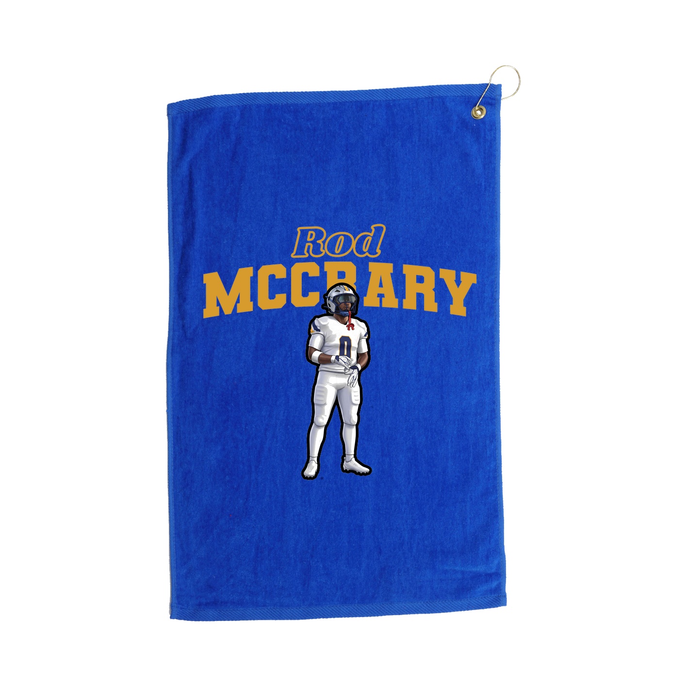 Golf Towel — Name Arch in Royal
