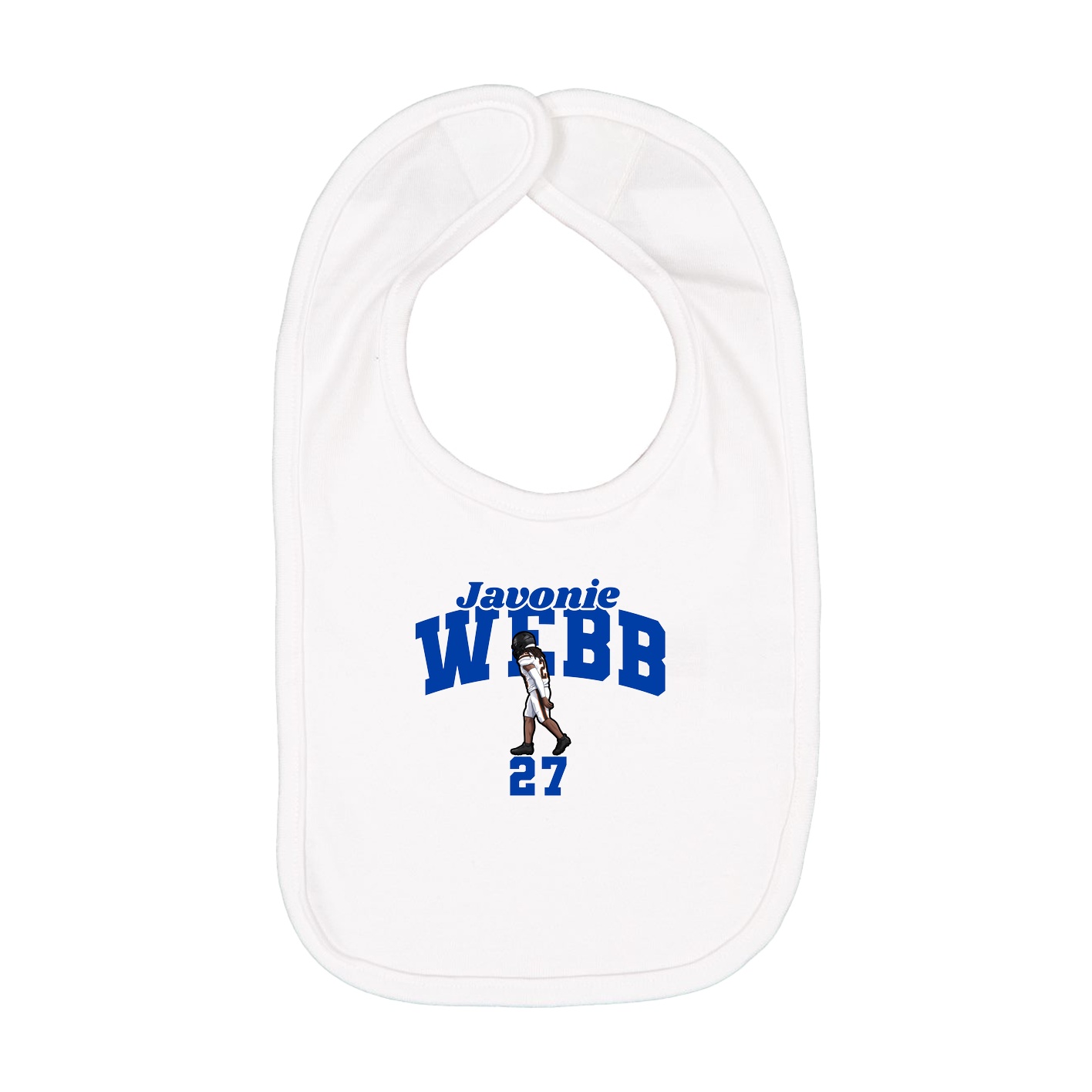 Infant Bib — Signature Arch in White