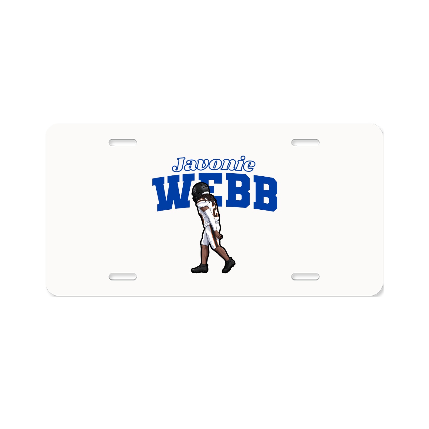 License Plate — Name Arch in Classic