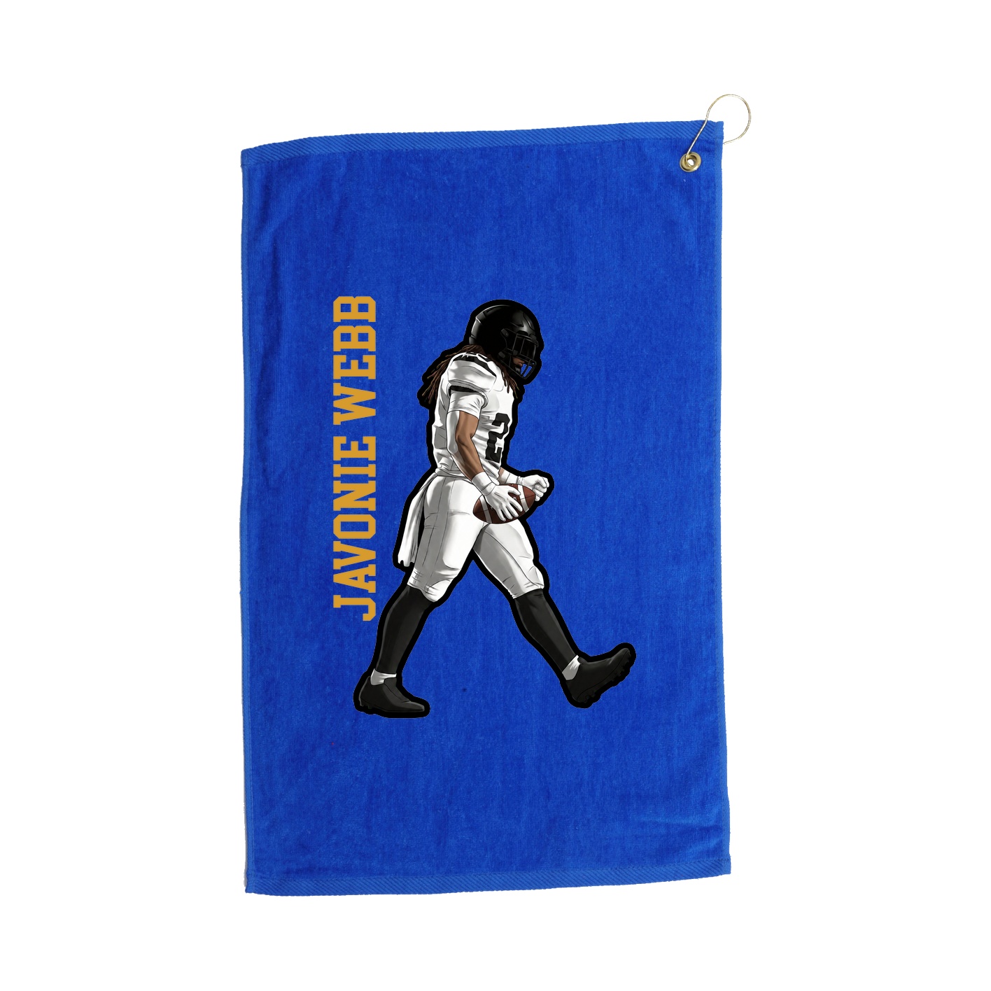Golf Towel — Name Vertical in Royal