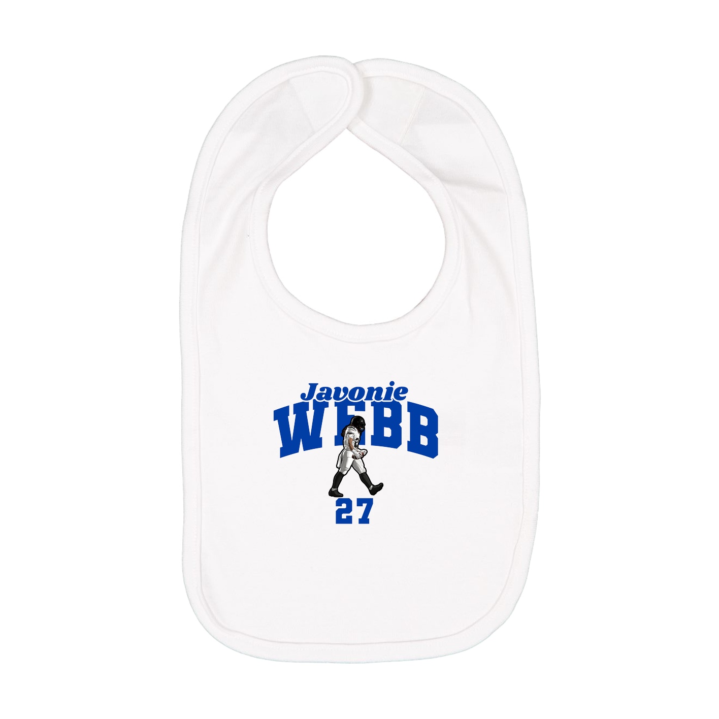 Infant Bib — Signature Arch in White