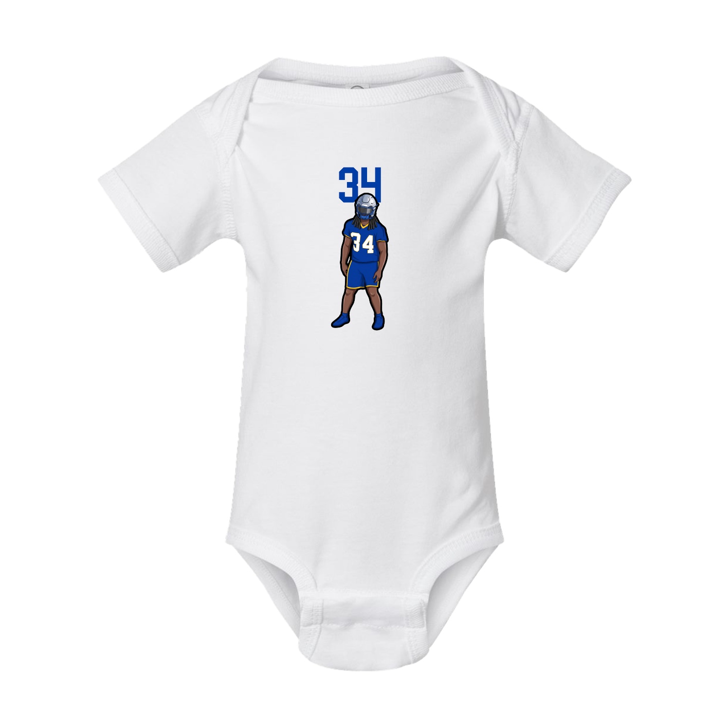Baby Onesie — Number Top in White