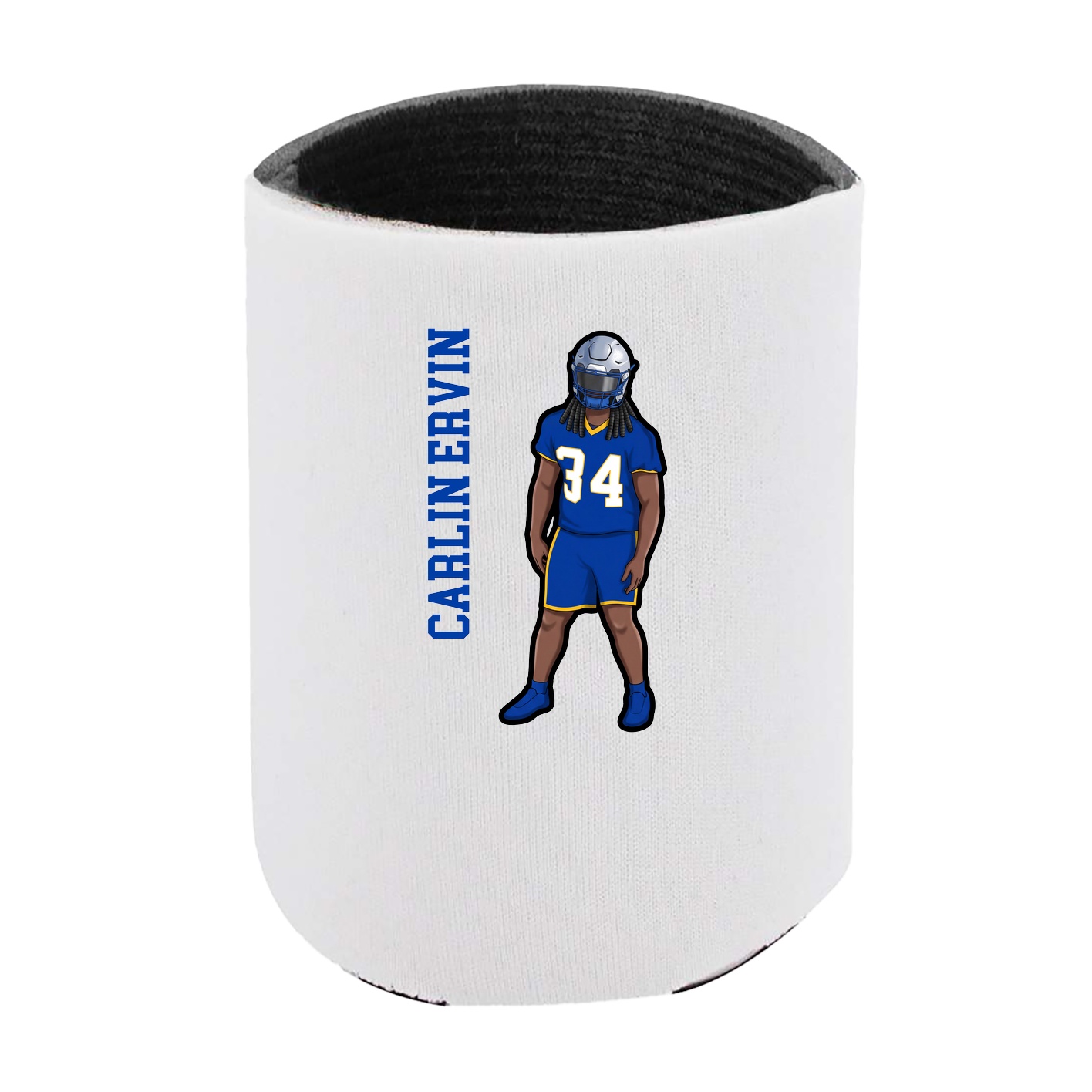 Can Holder — Name Vertical in White