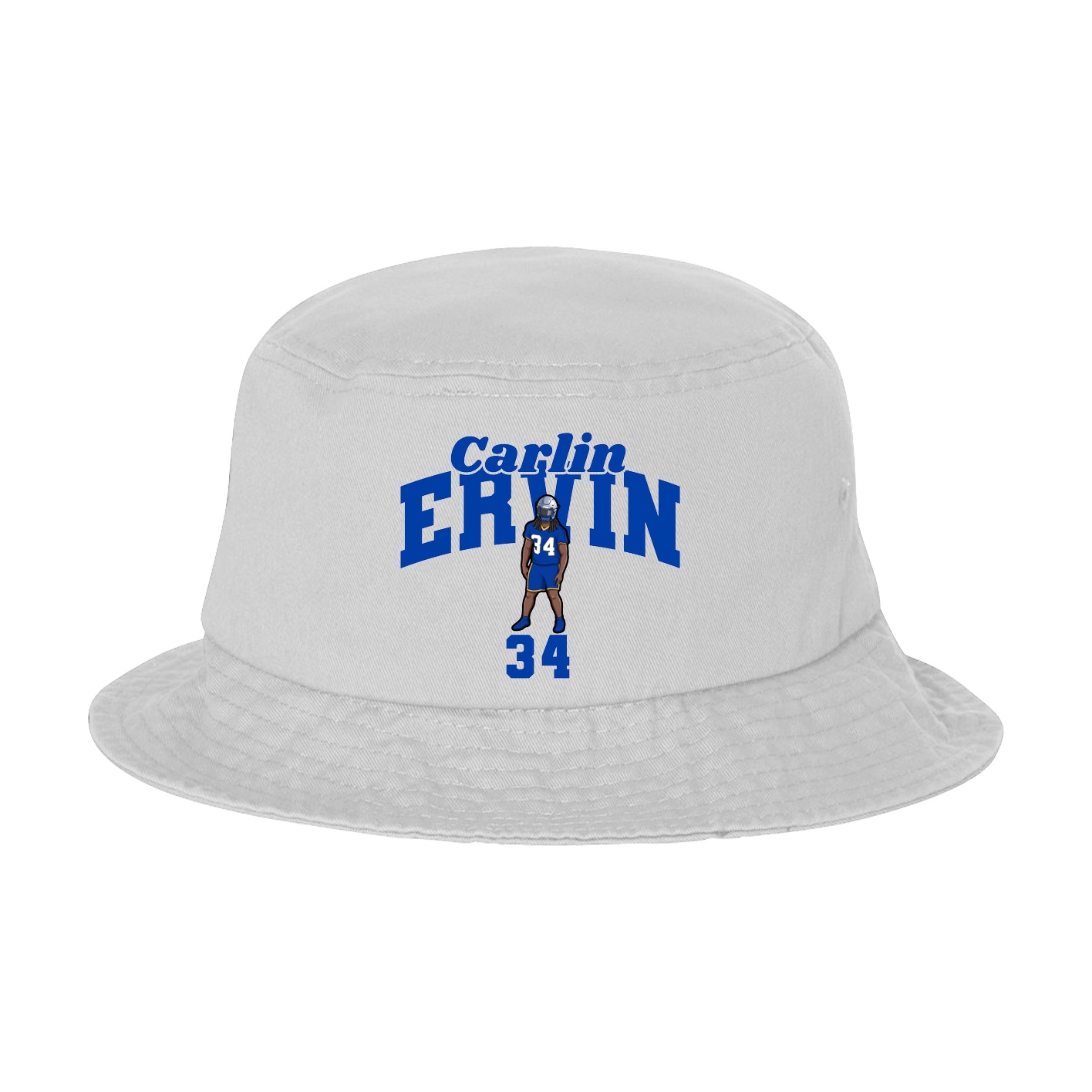 Bucket Cap — Signature Arch in White