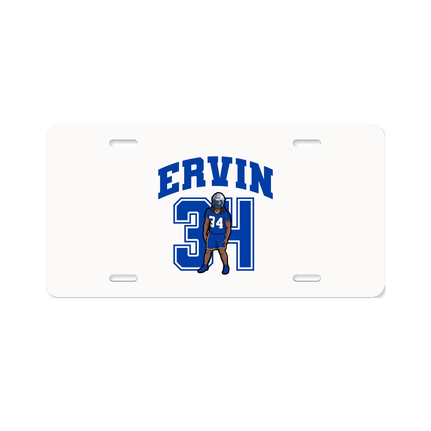 License Plate — Number in Classic