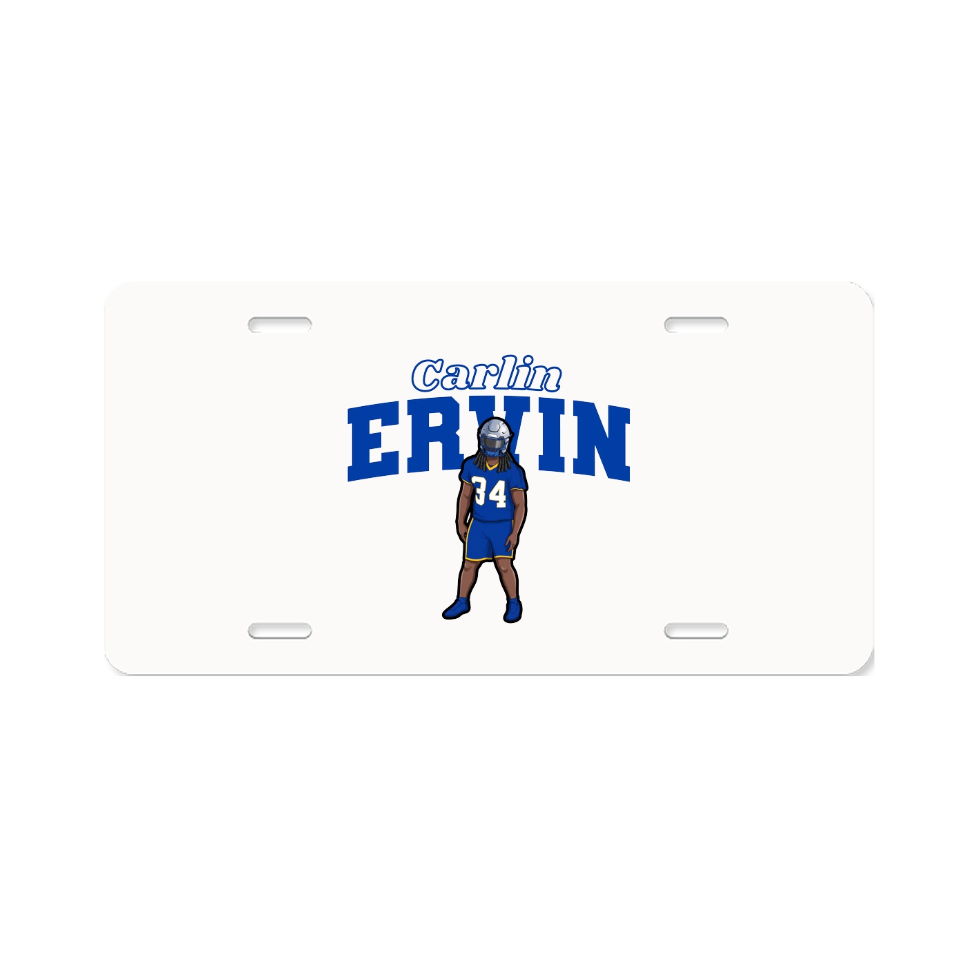 License Plate — Name Arch in Classic