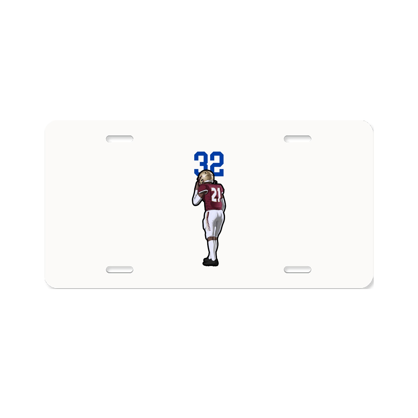 License Plate — Number Top in Classic