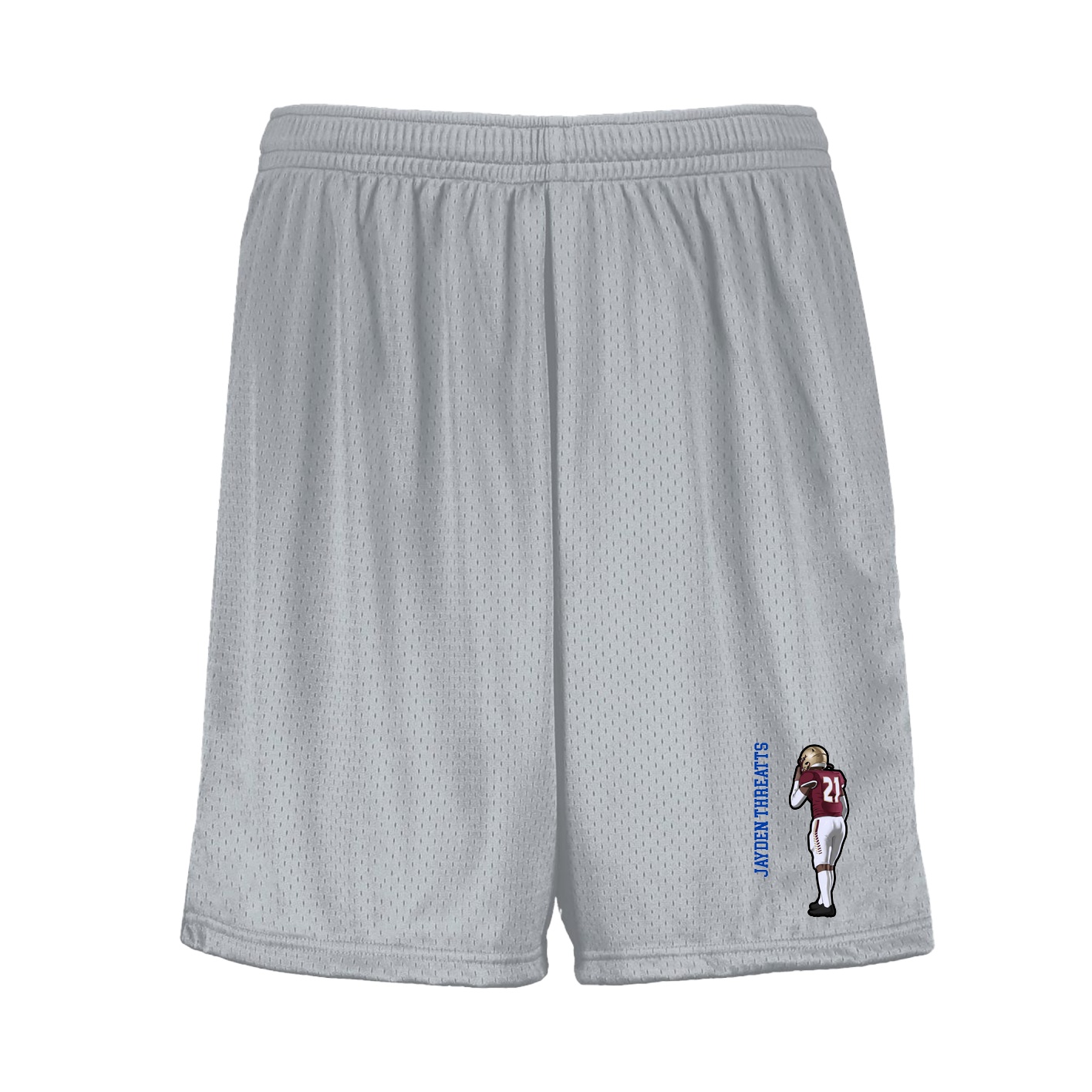 Shorts — Name Vertical in Silver