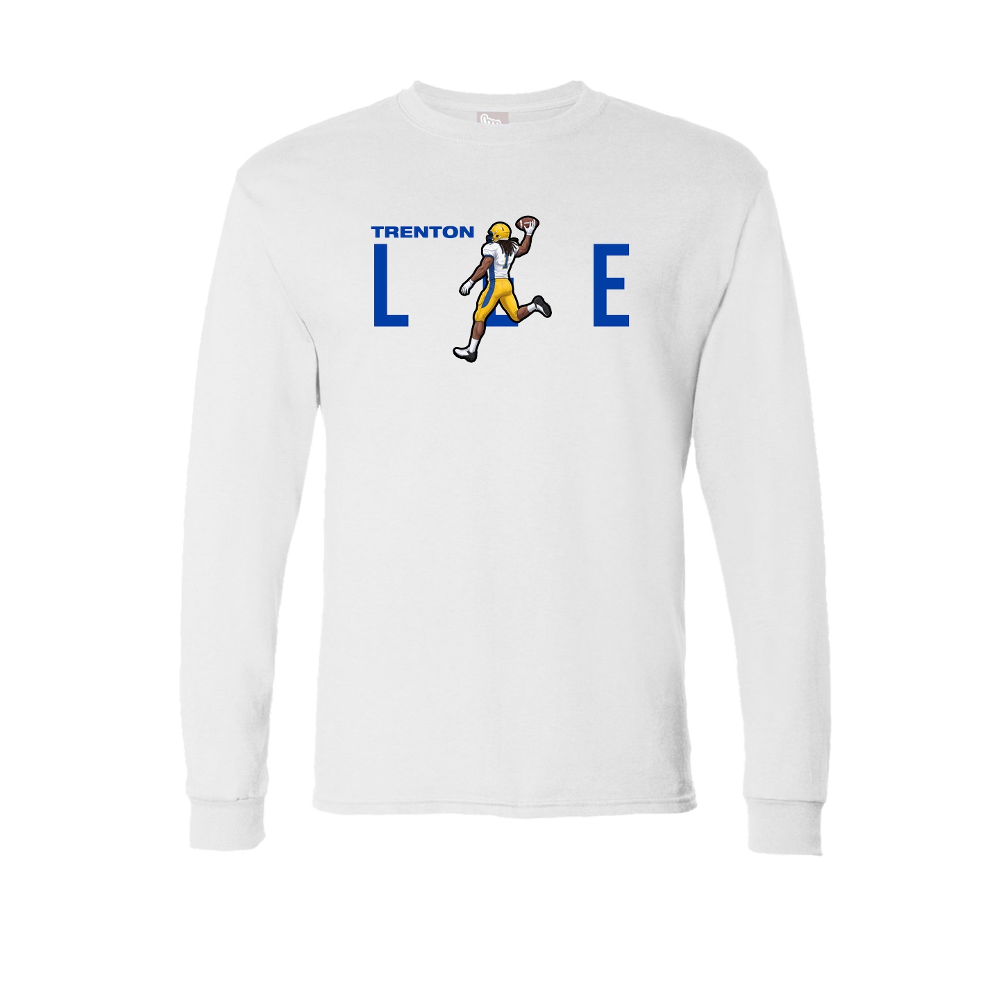 Long Sleeve Tee — Player Name in White