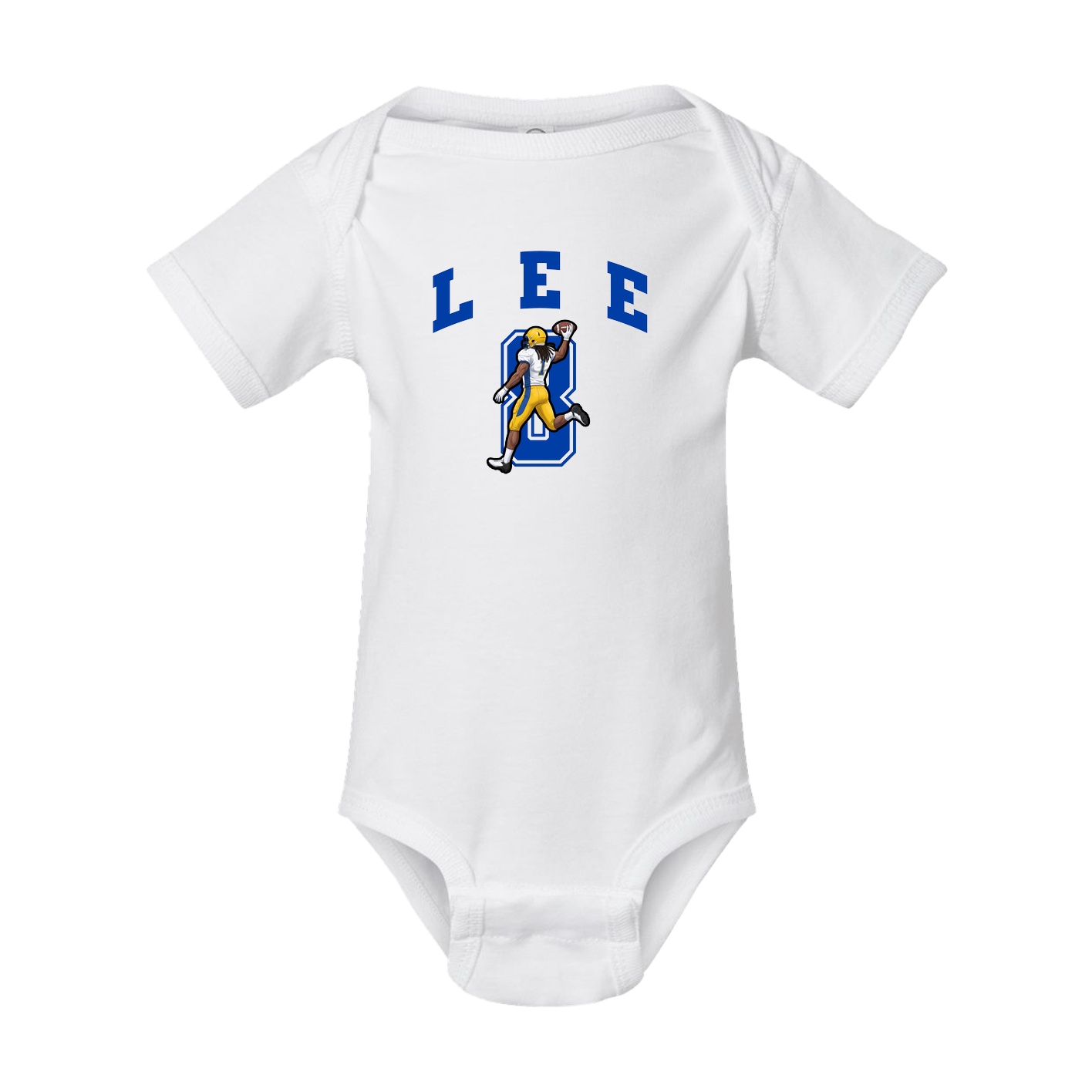 Baby Onesie — Number in White