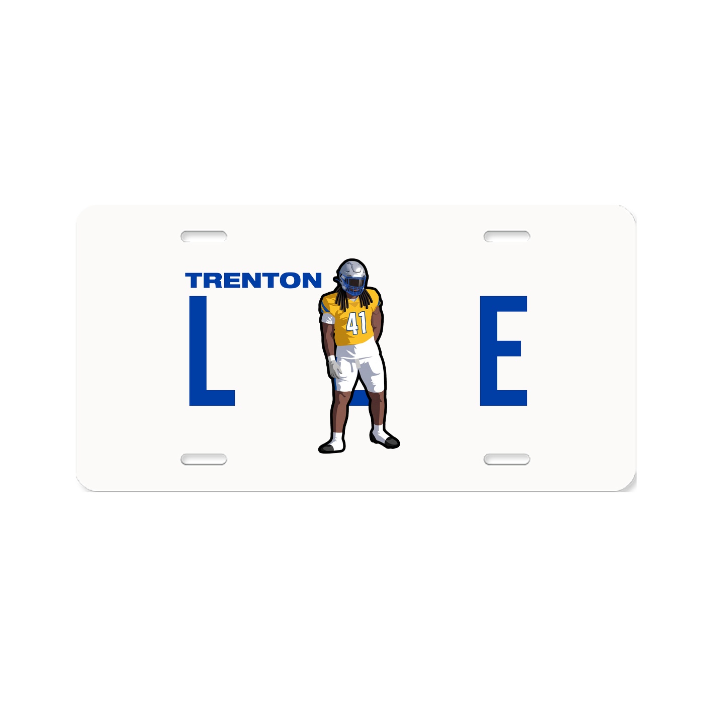 License Plate — Player Name in Classic