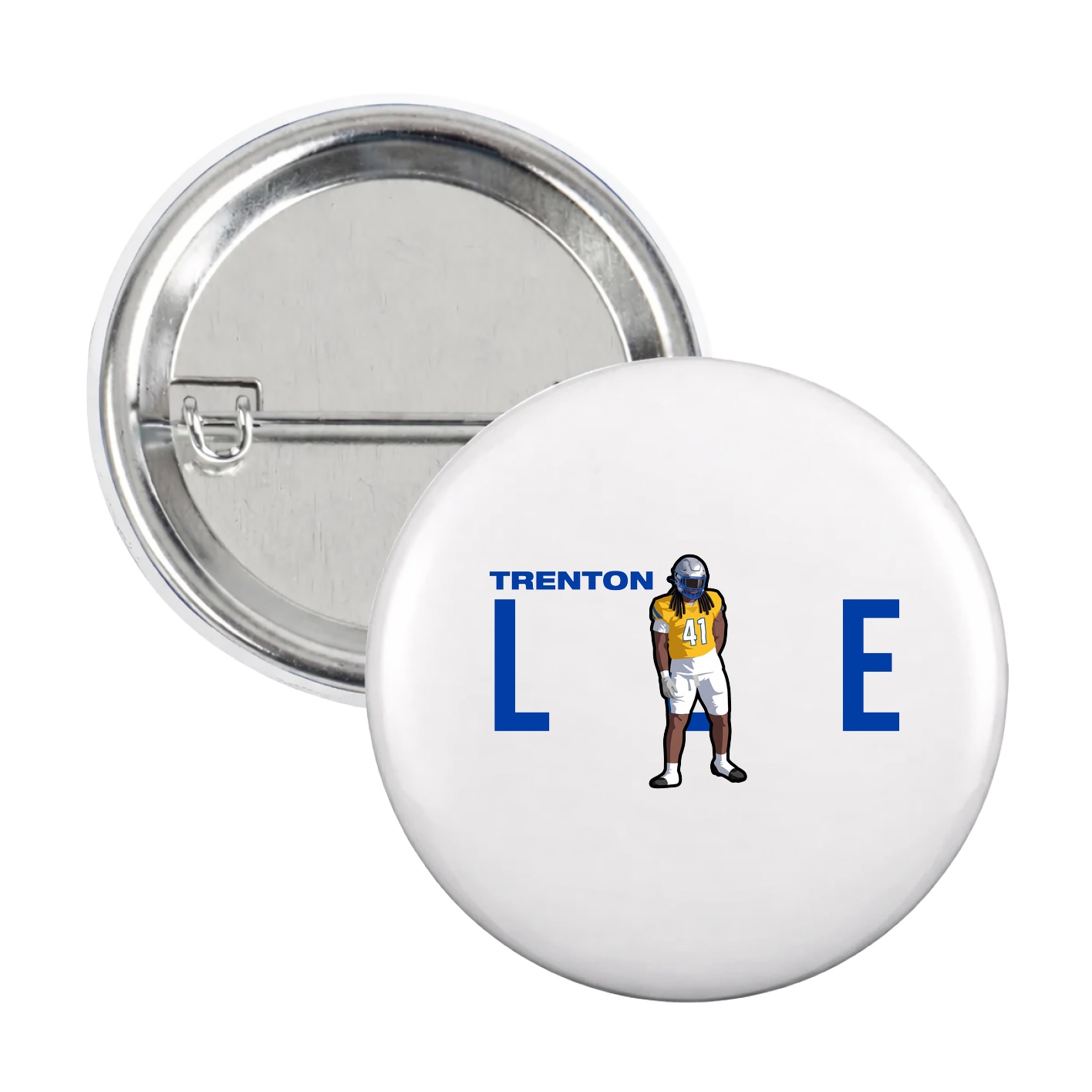 Game Day Button — Player Name in White