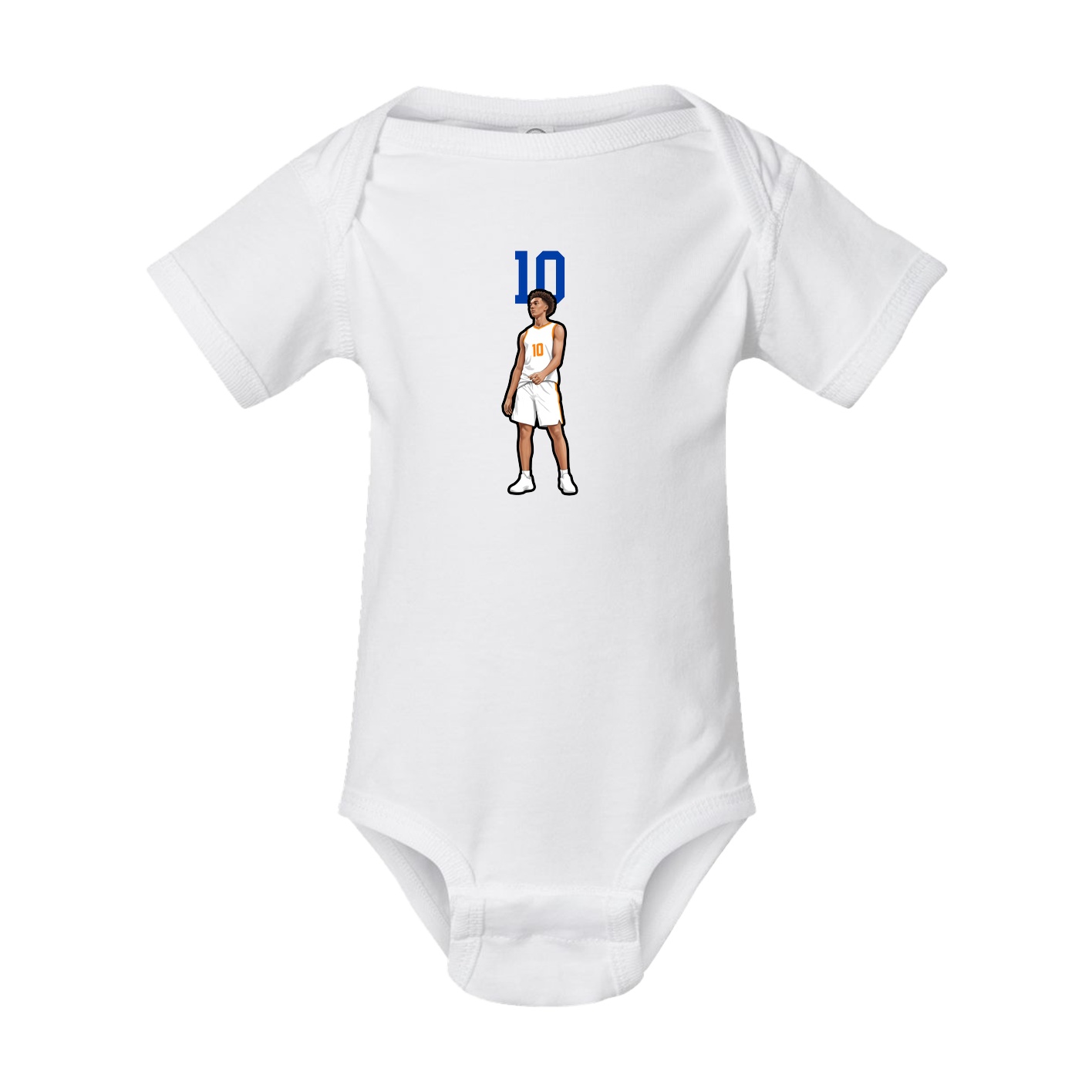 Baby Onesie — Number Top in White