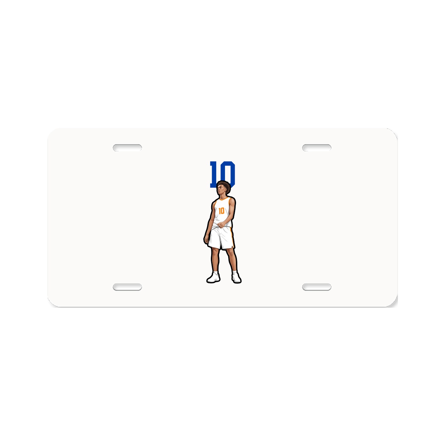 License Plate — Number Top in Classic