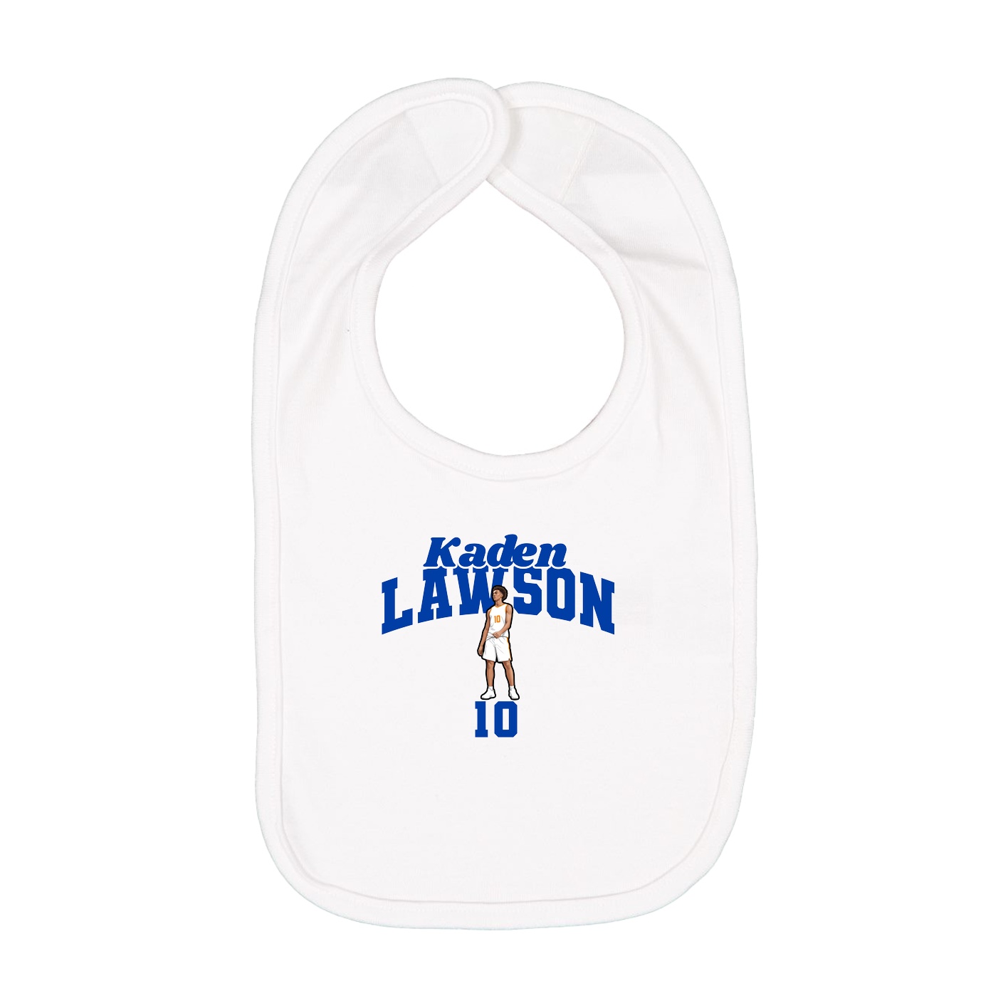 Infant Bib — Signature Arch in White
