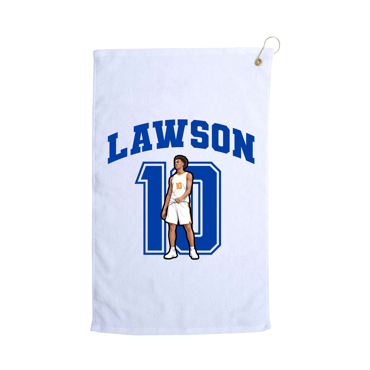 Golf Towel — Number in White