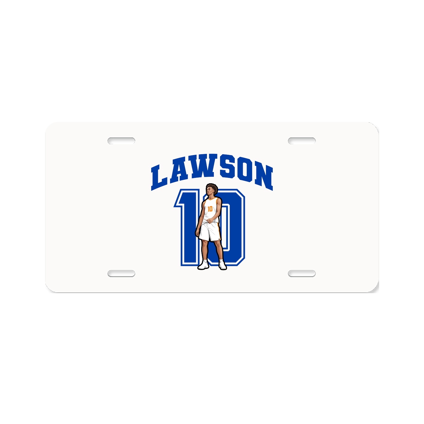 License Plate — Number in Classic