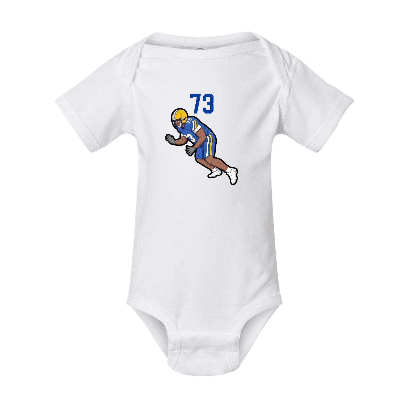 Baby Onesie — Number Top in White