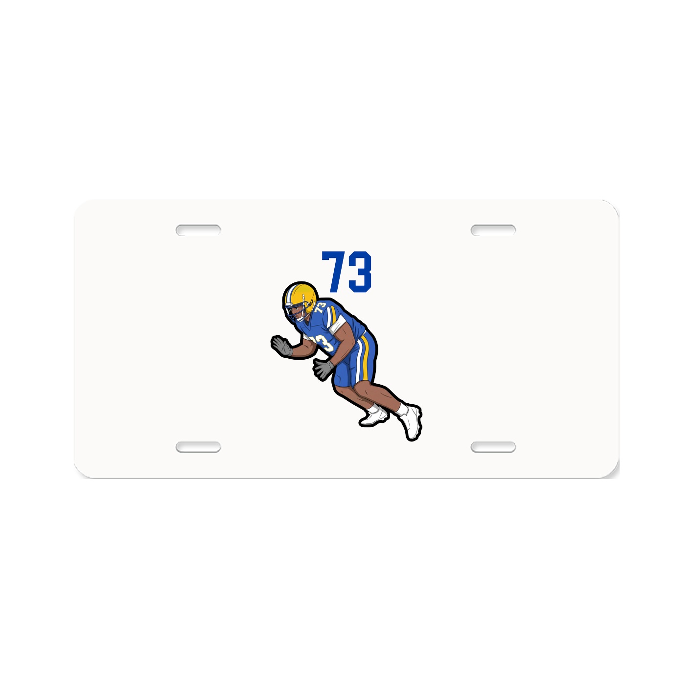 License Plate — Number Top in Classic