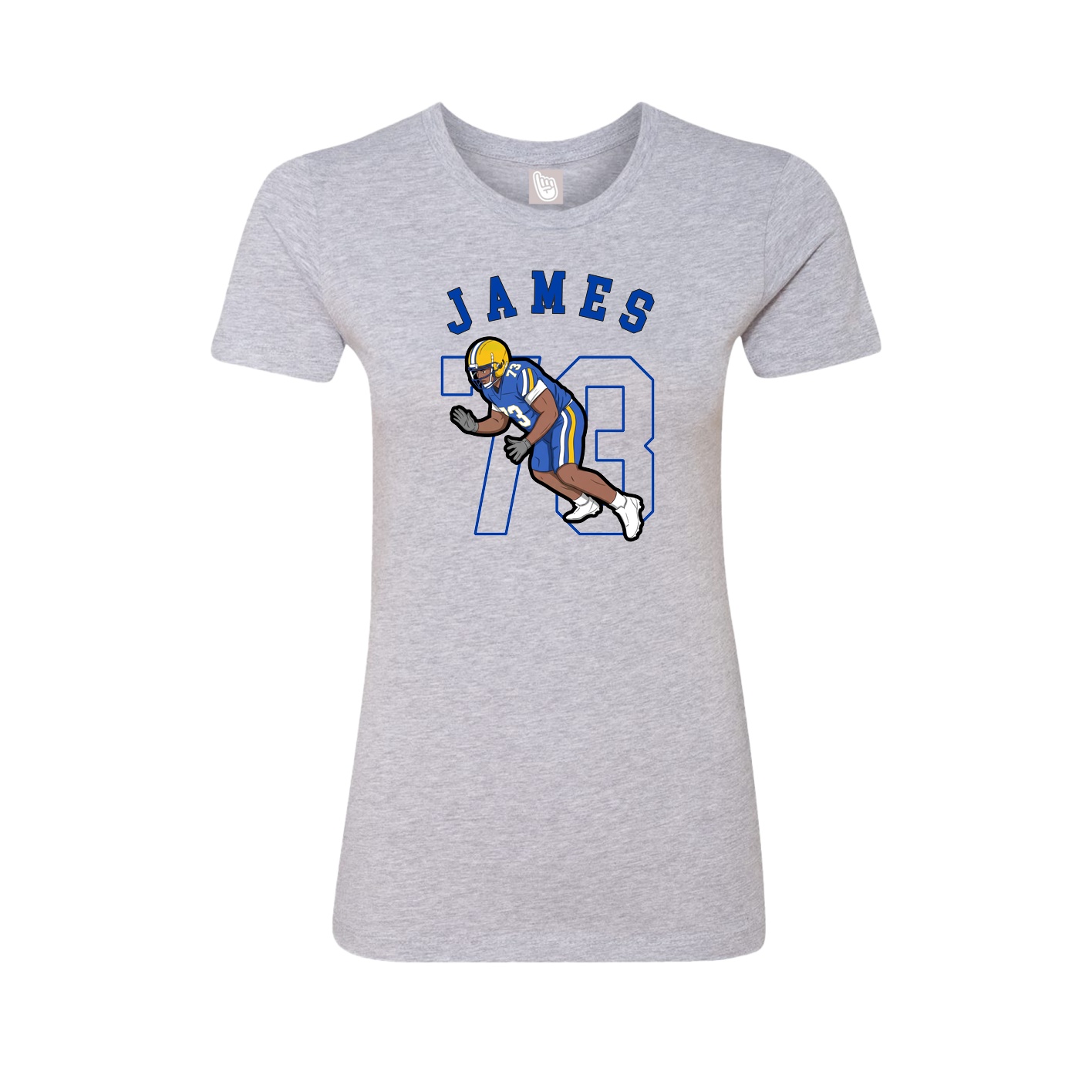 Fitted Women's Tee — Shirsey Arch in Grey