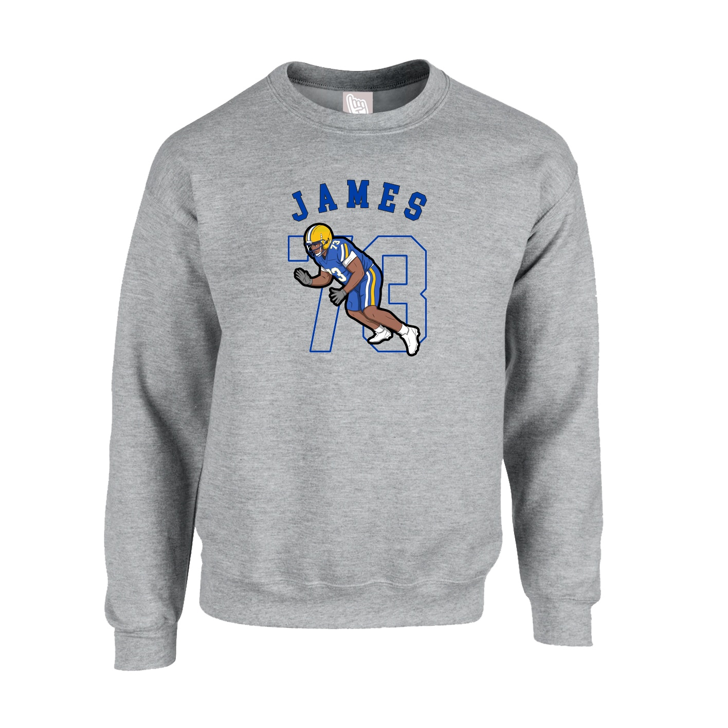 Fleece Crew — Shirsey Arch in Grey