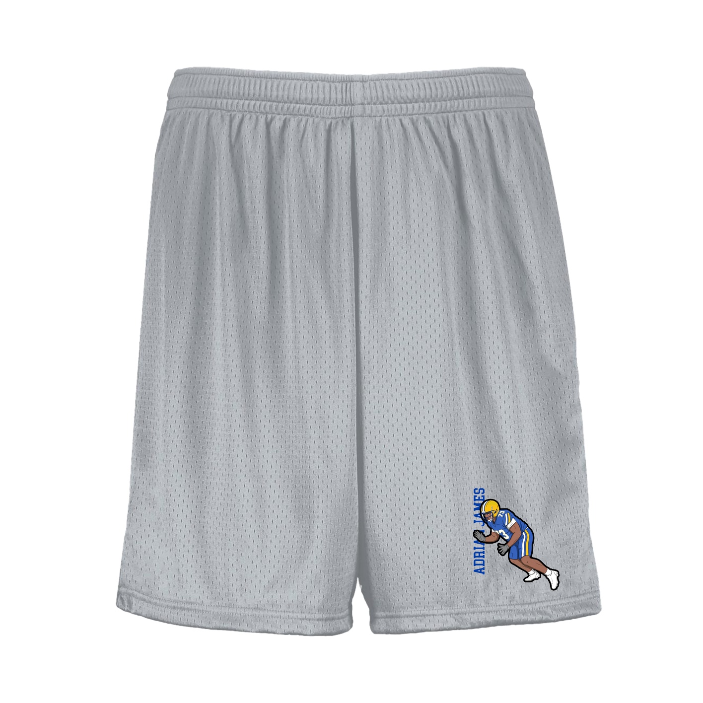 Shorts — Name Vertical in Silver