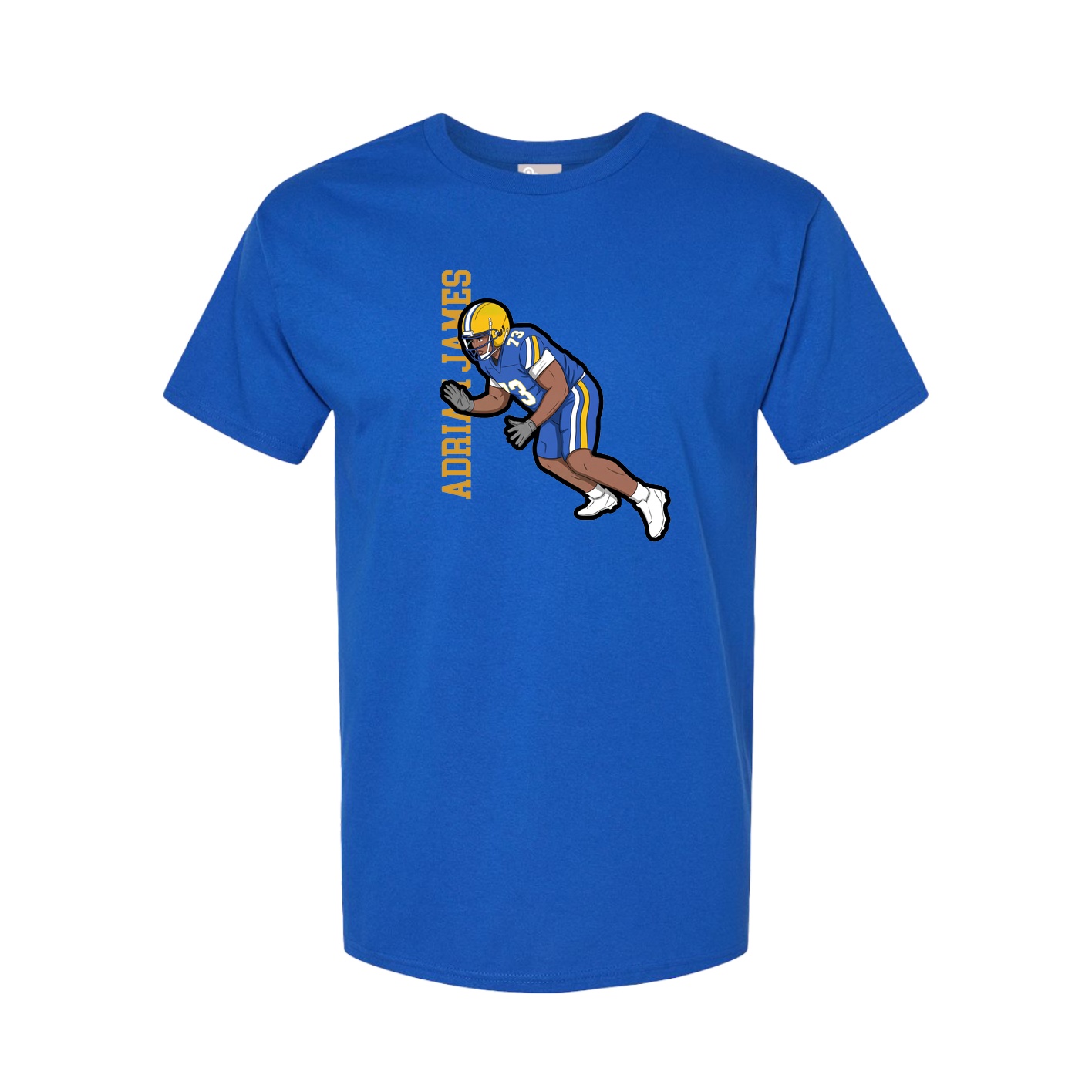 Tee — Name Vertical in Royal