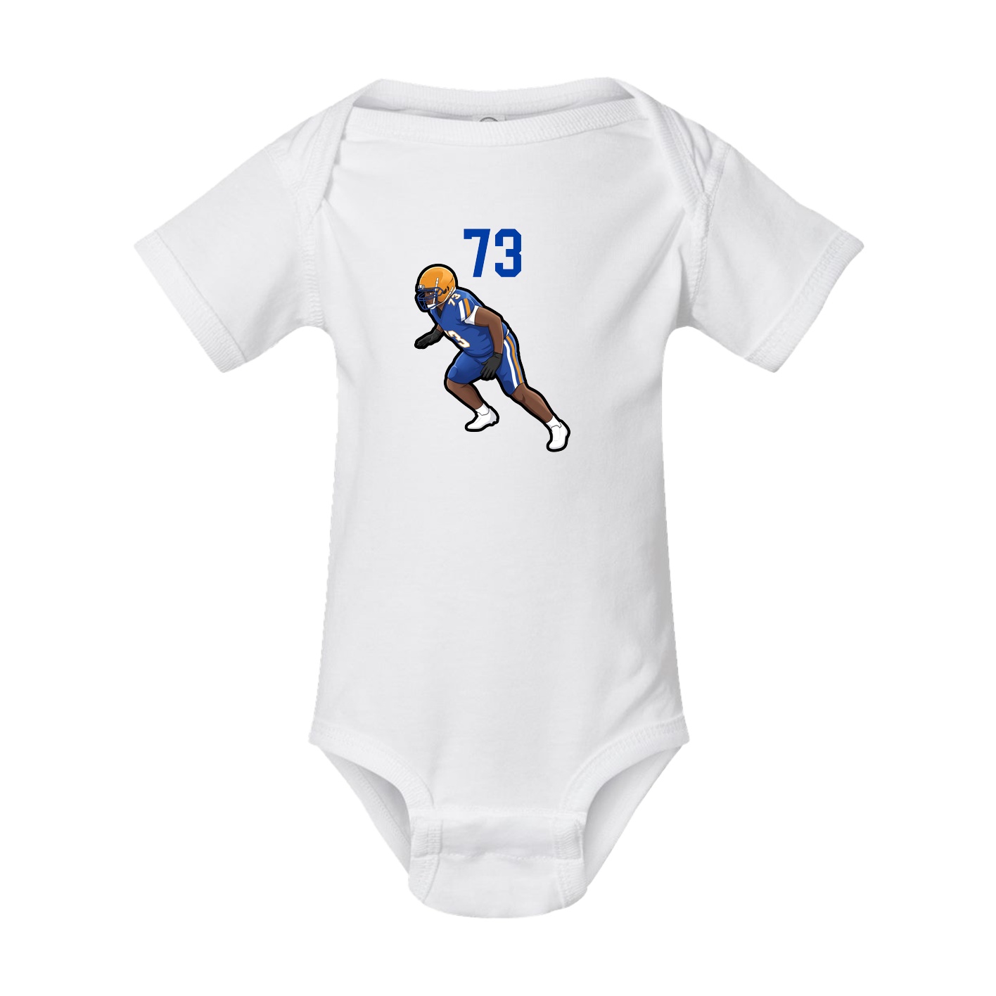 Baby Onesie — Number Top in White