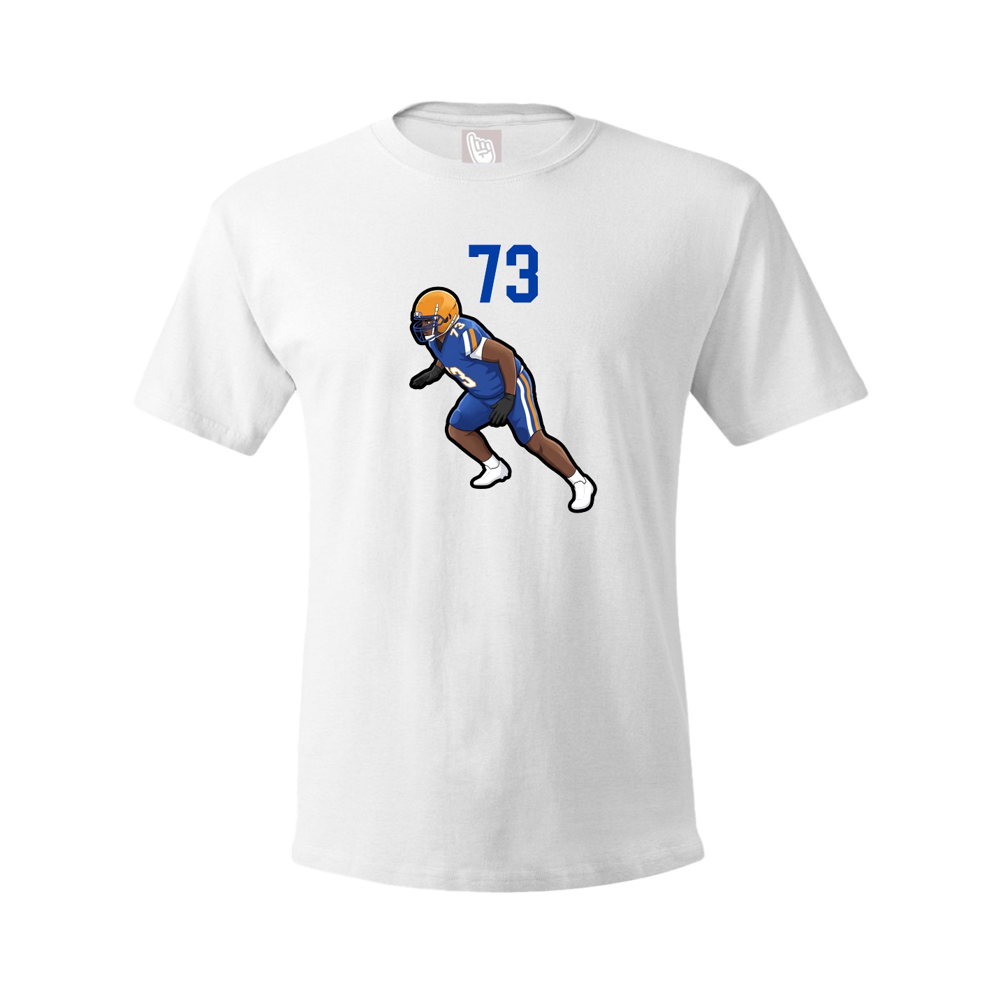 Youth Tee — Number Top in White