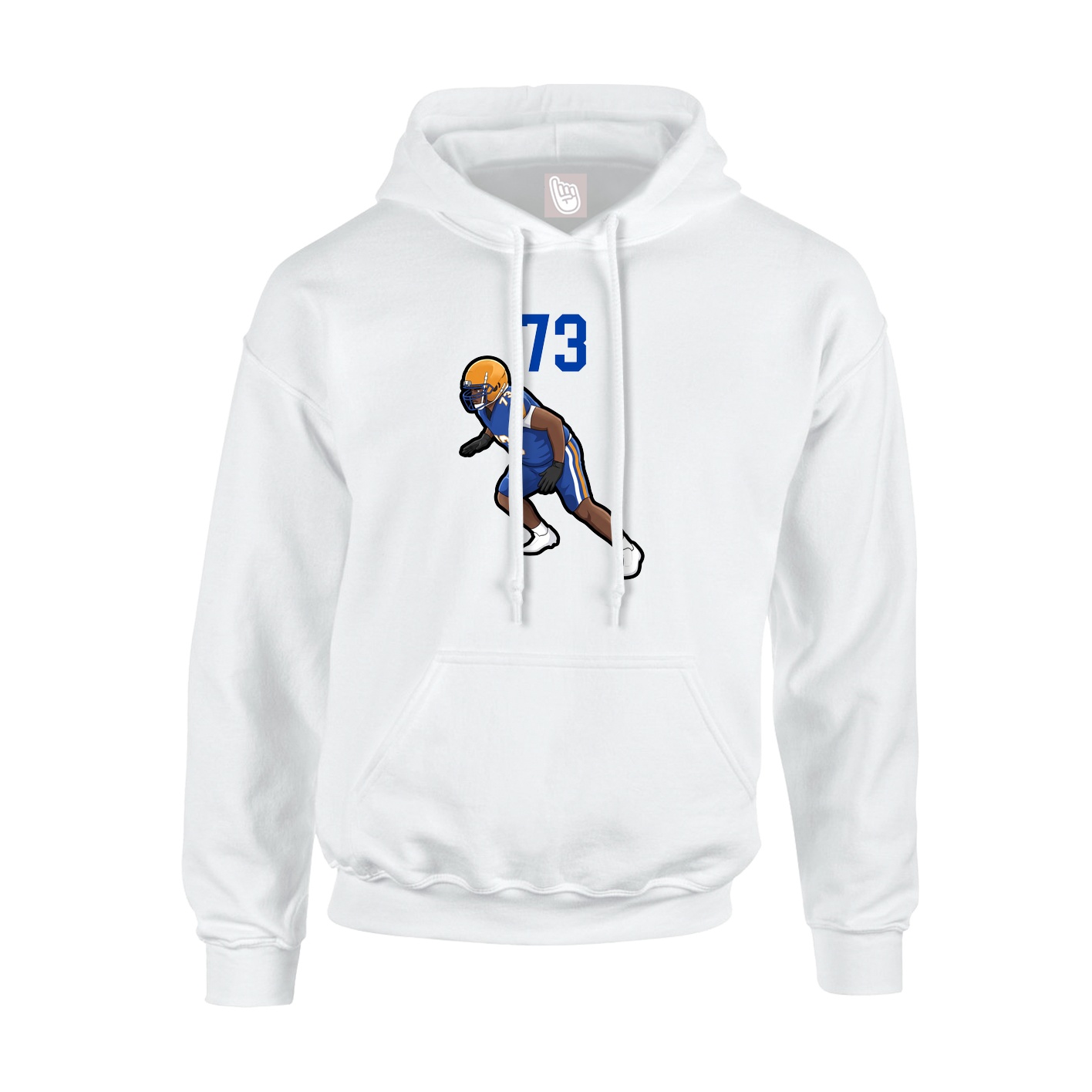 Hoodie — Number Top in White