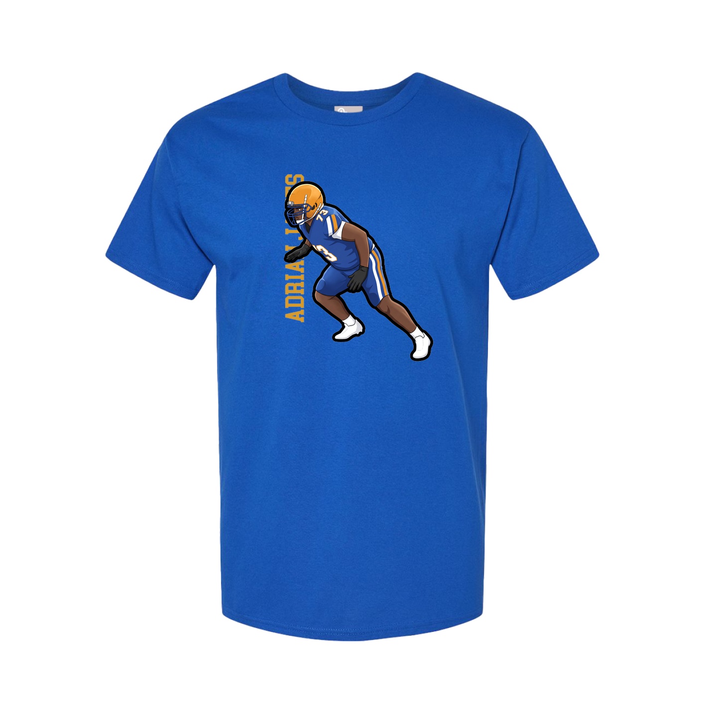 Tee — Name Vertical in Royal