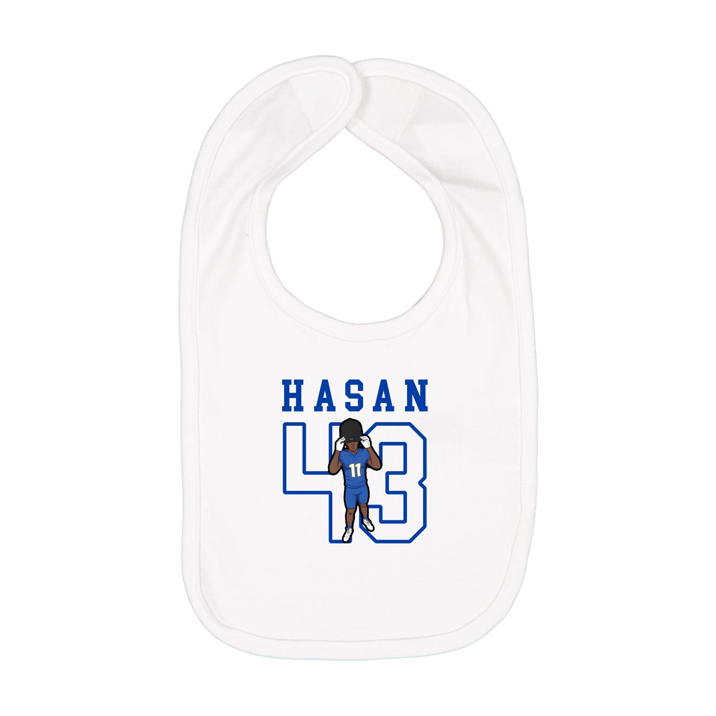 Infant Bib — Shirsey in White